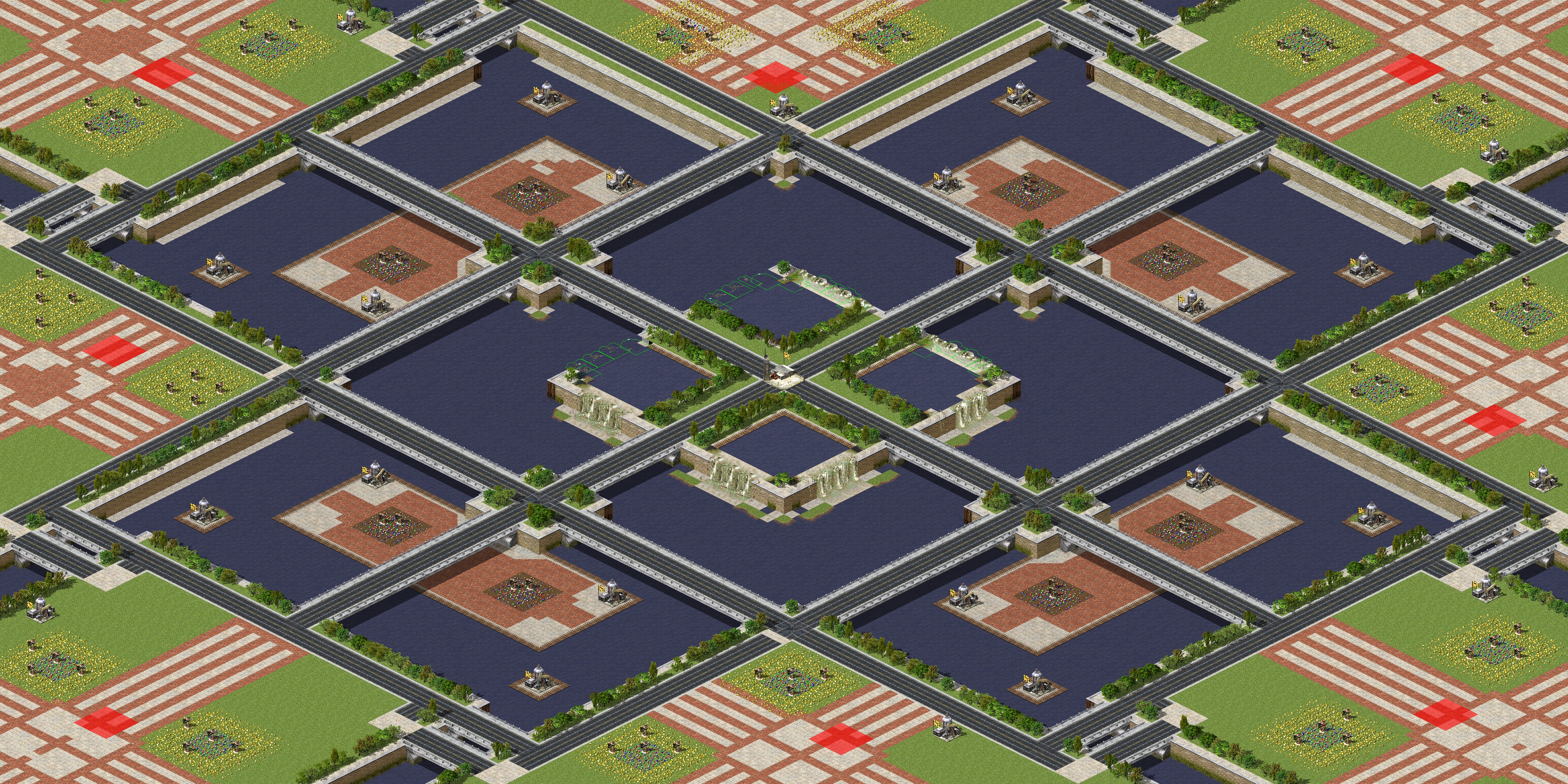 Rendered map: Lay of the lands