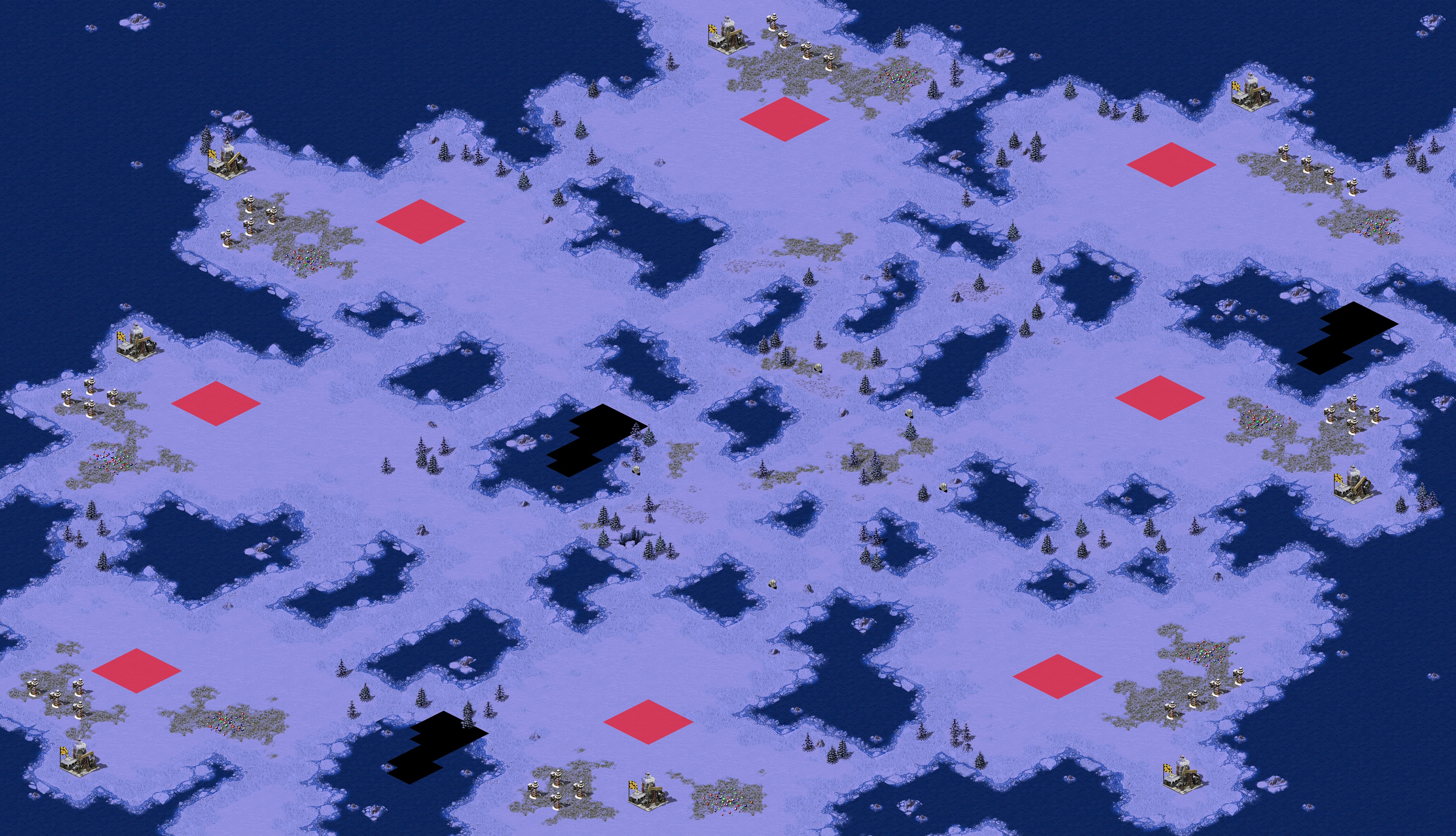 Rendered map: 每人一块雪地
