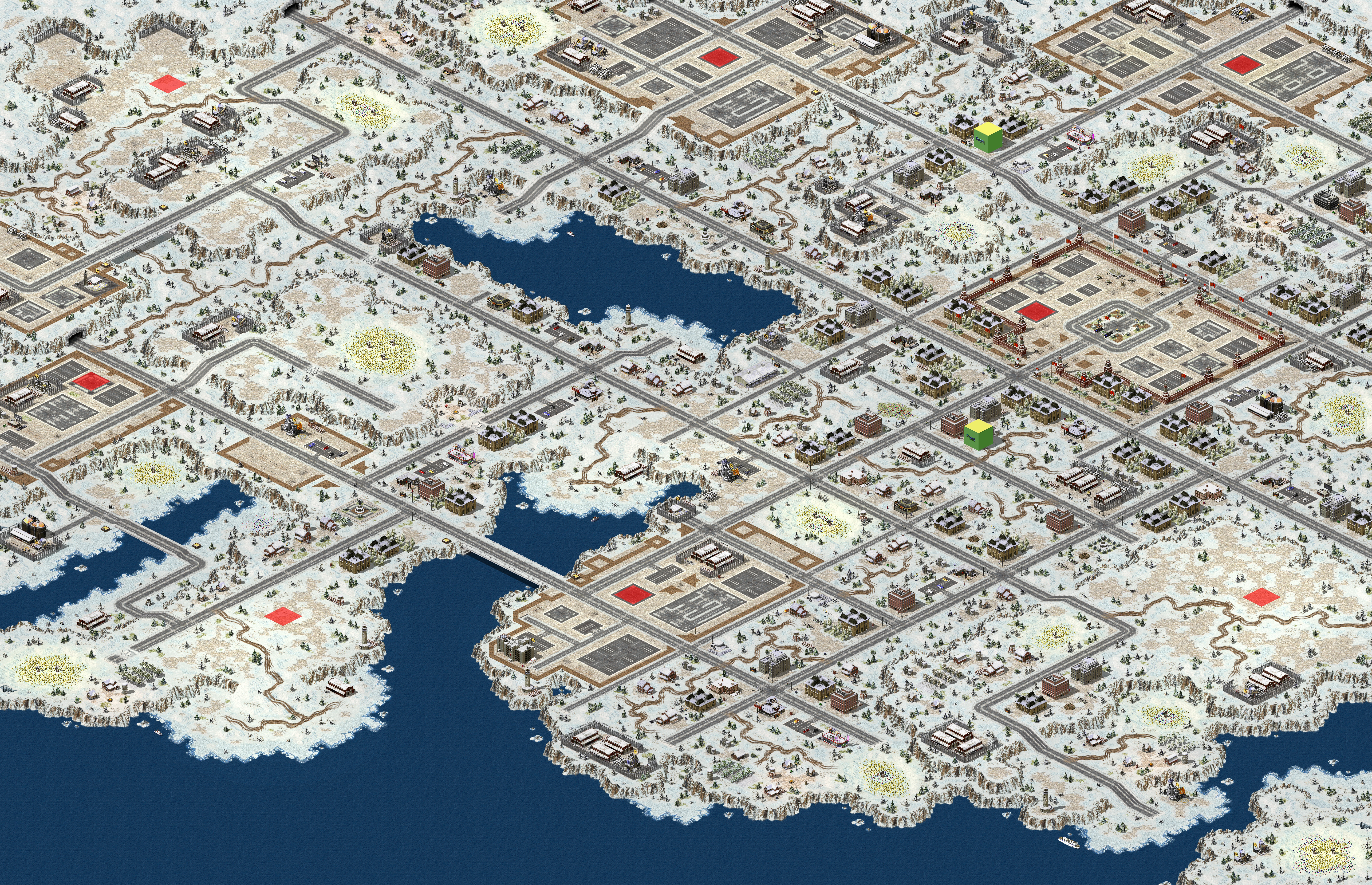 Rendered map: Moscow Outskirts