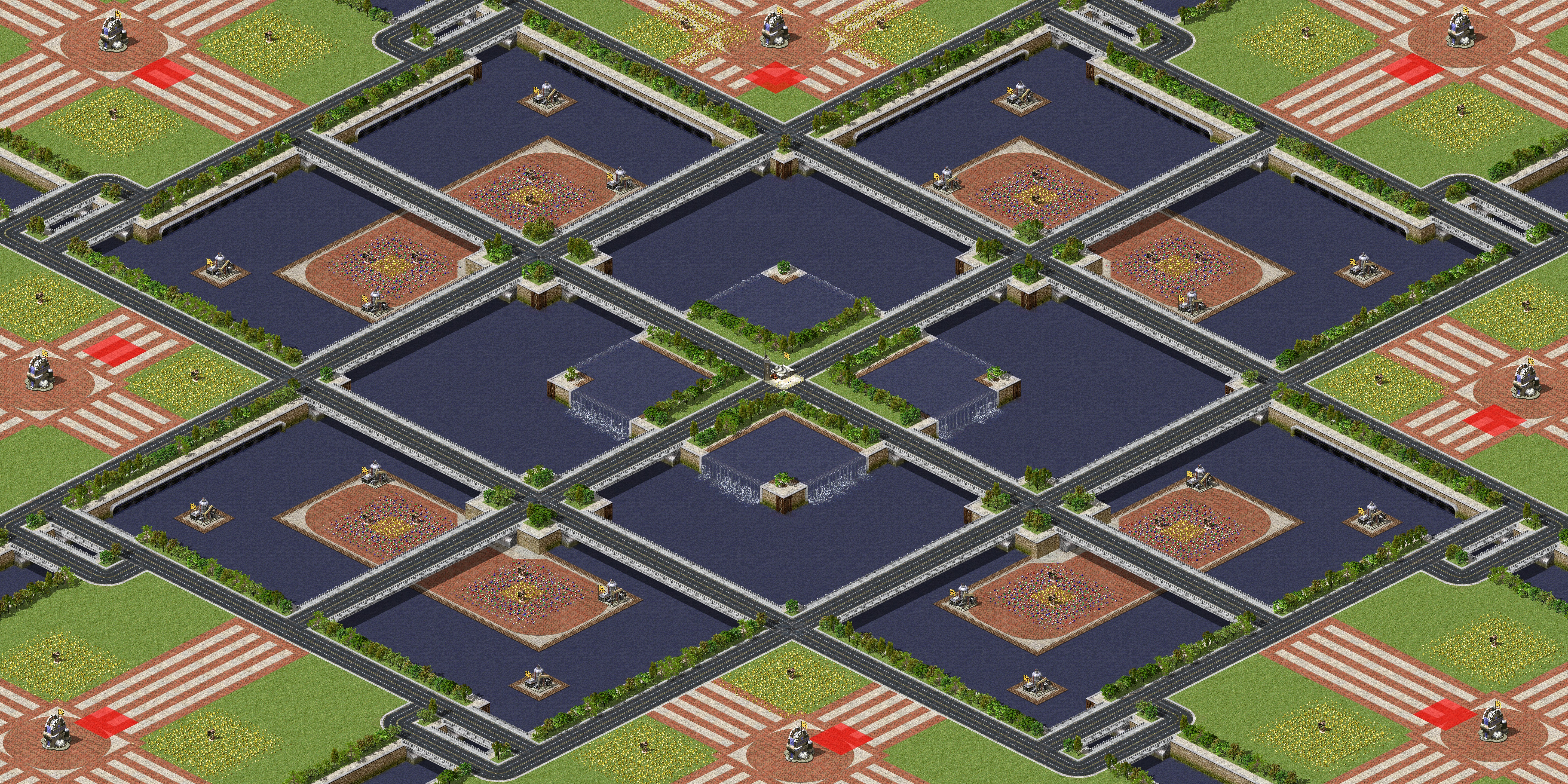 Rendered map: Lay of the lands