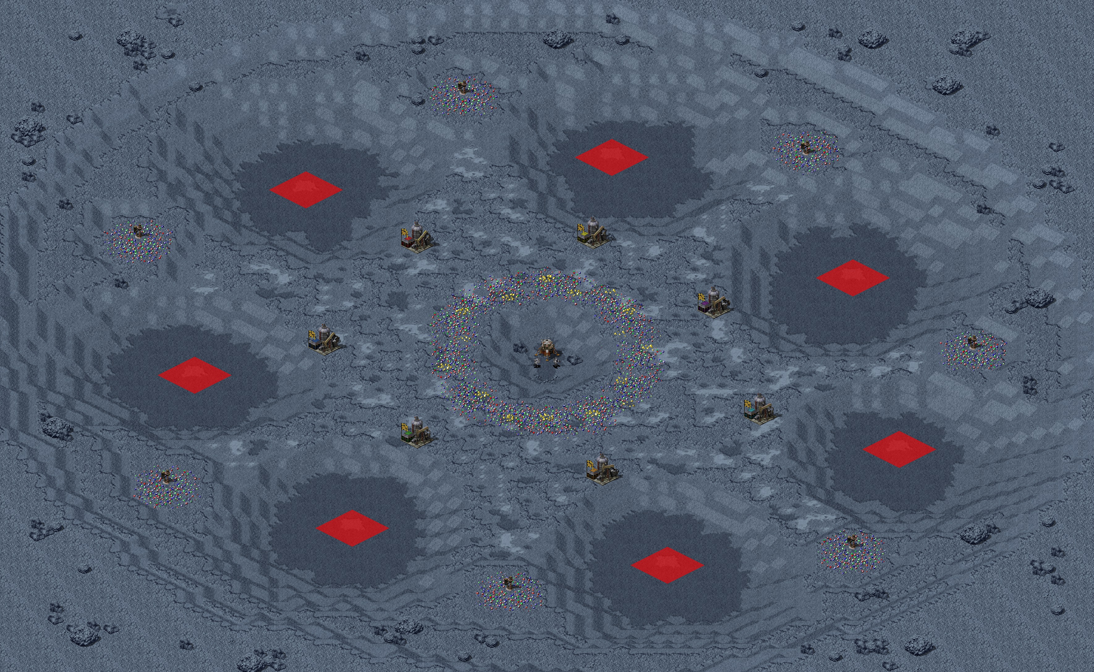Rendered map: Moon Land Grab