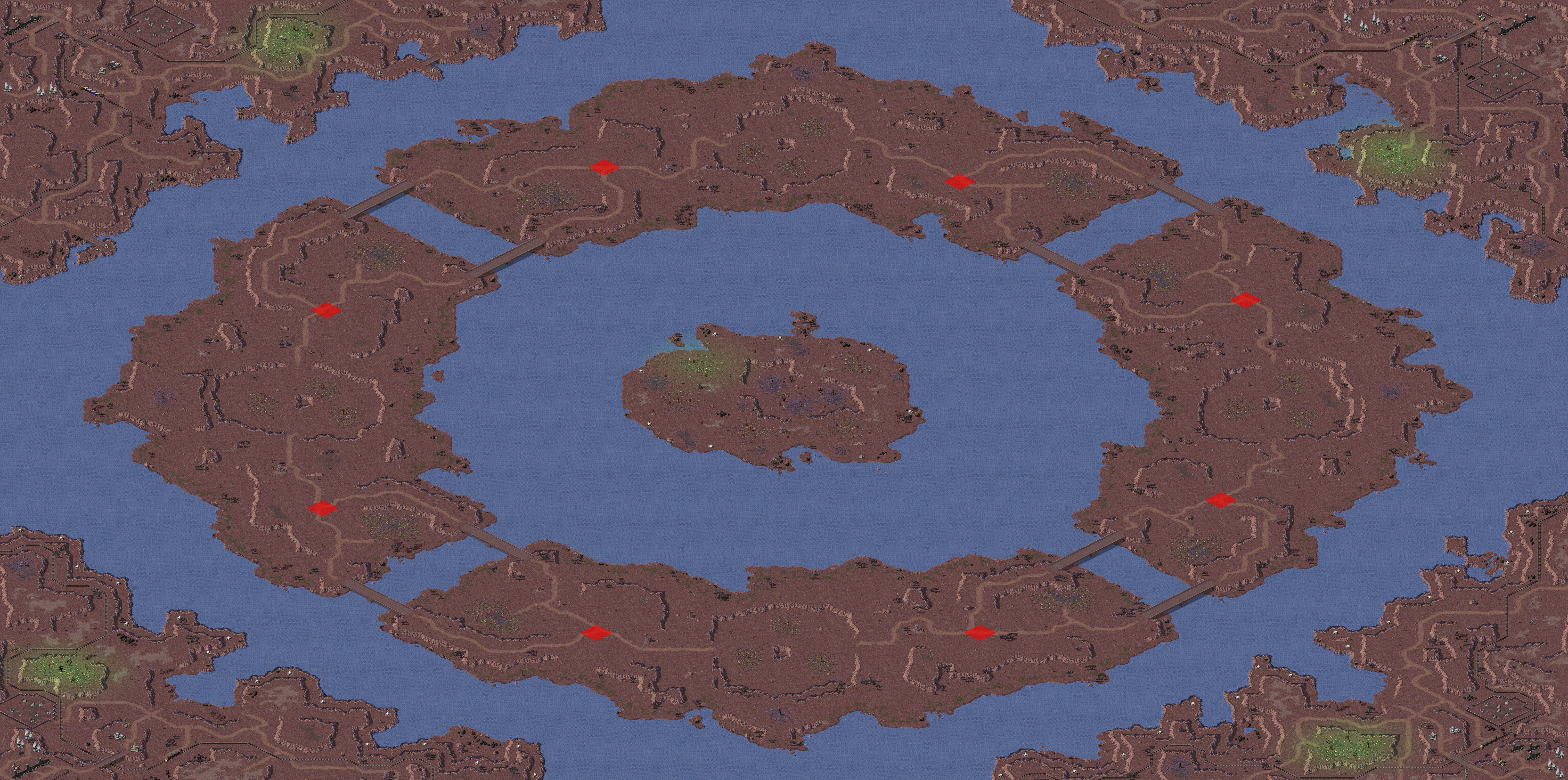 Rendered map: Dante's Desert