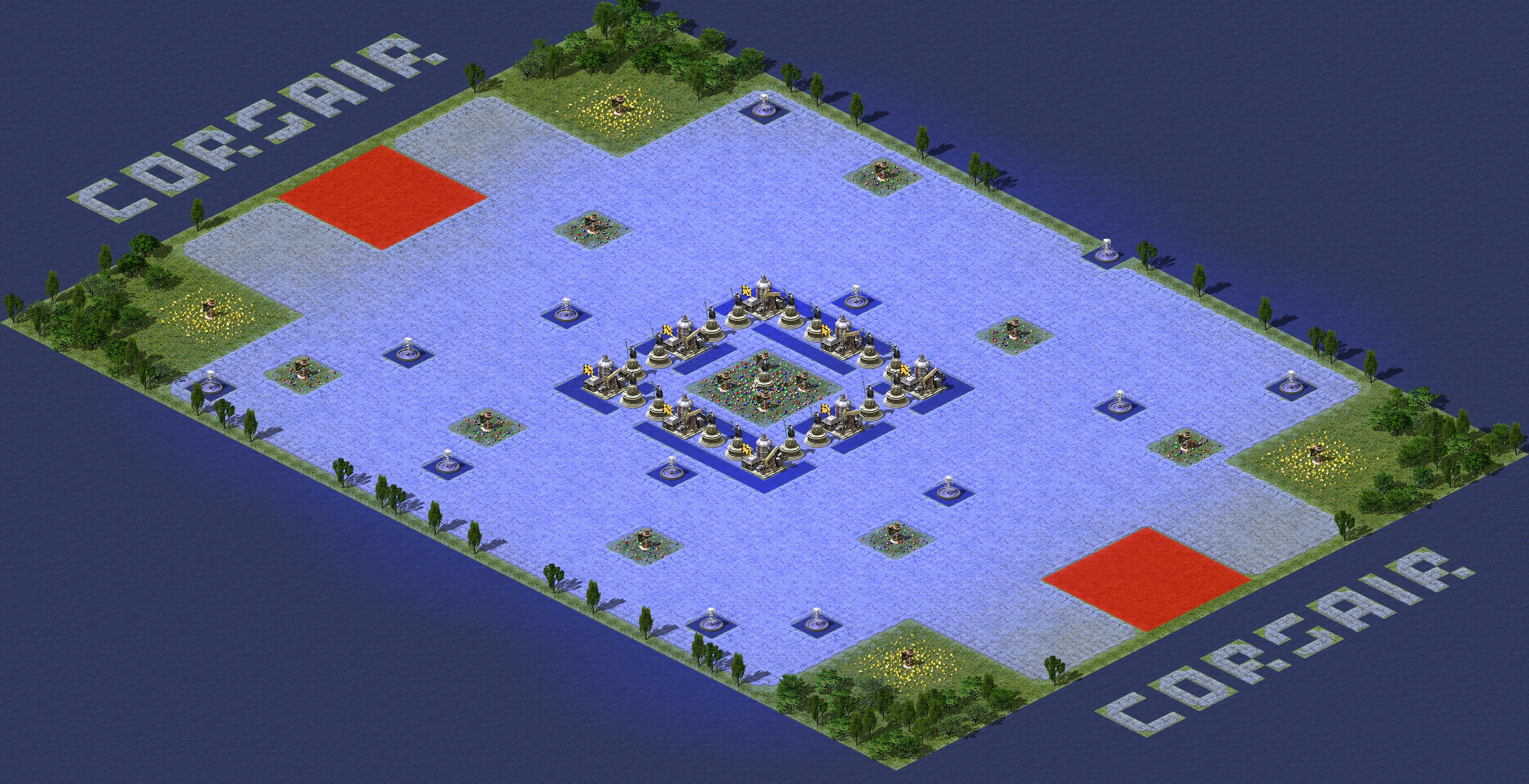 Rendered map: 海盗船长的花园