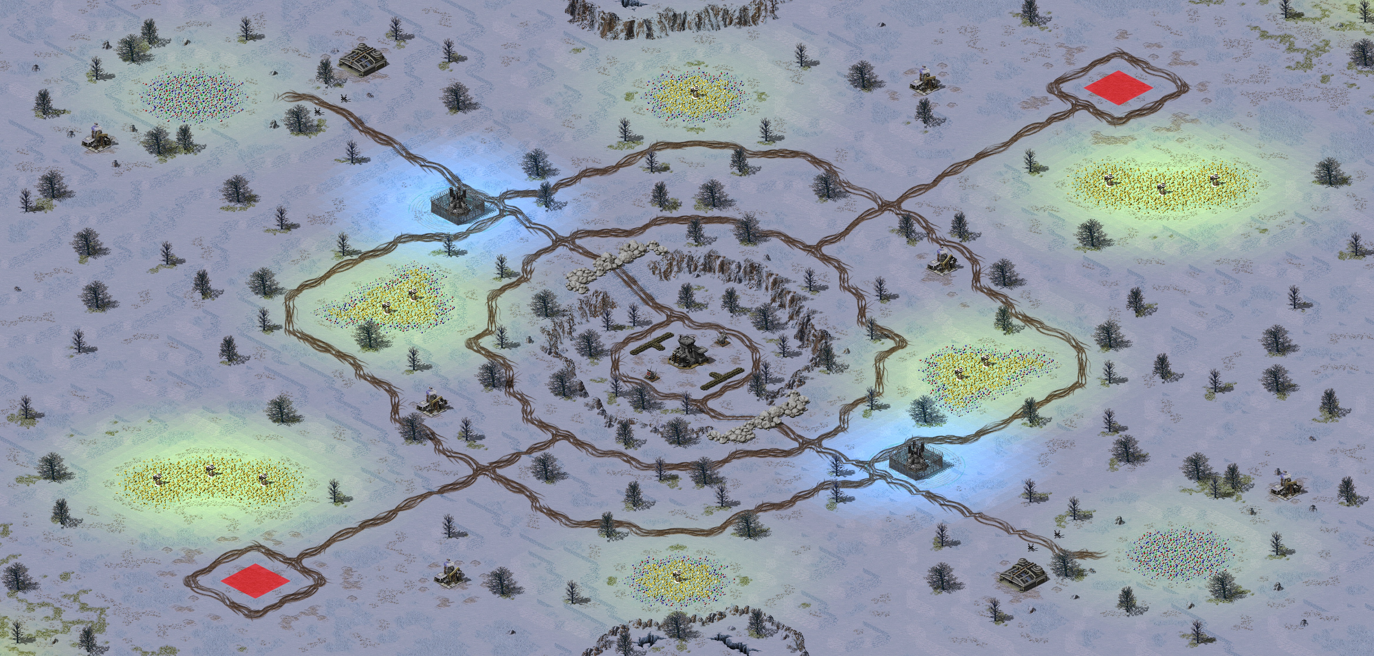 Rendered map: Snowpiercer