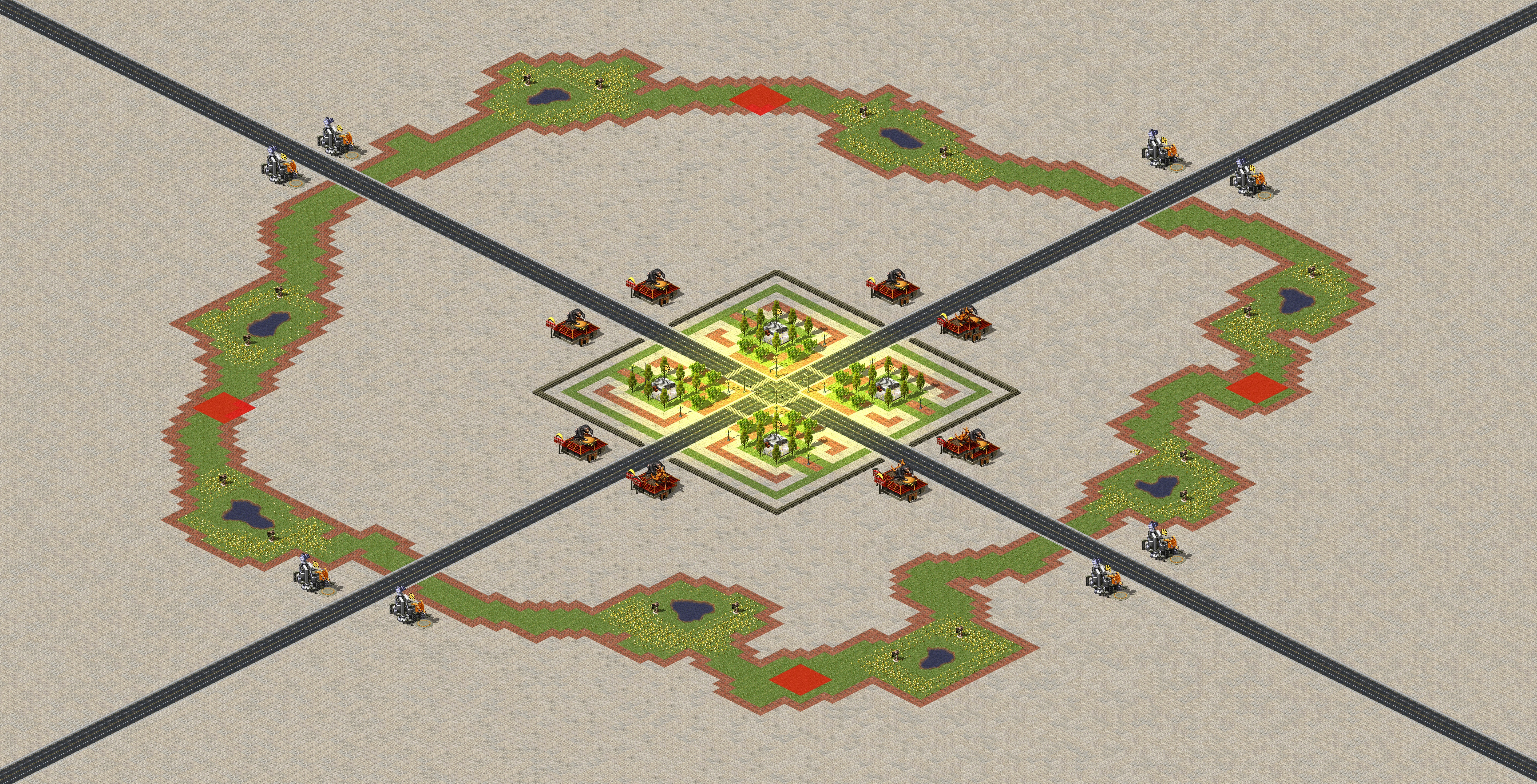 Rendered map: 十字街头（4）