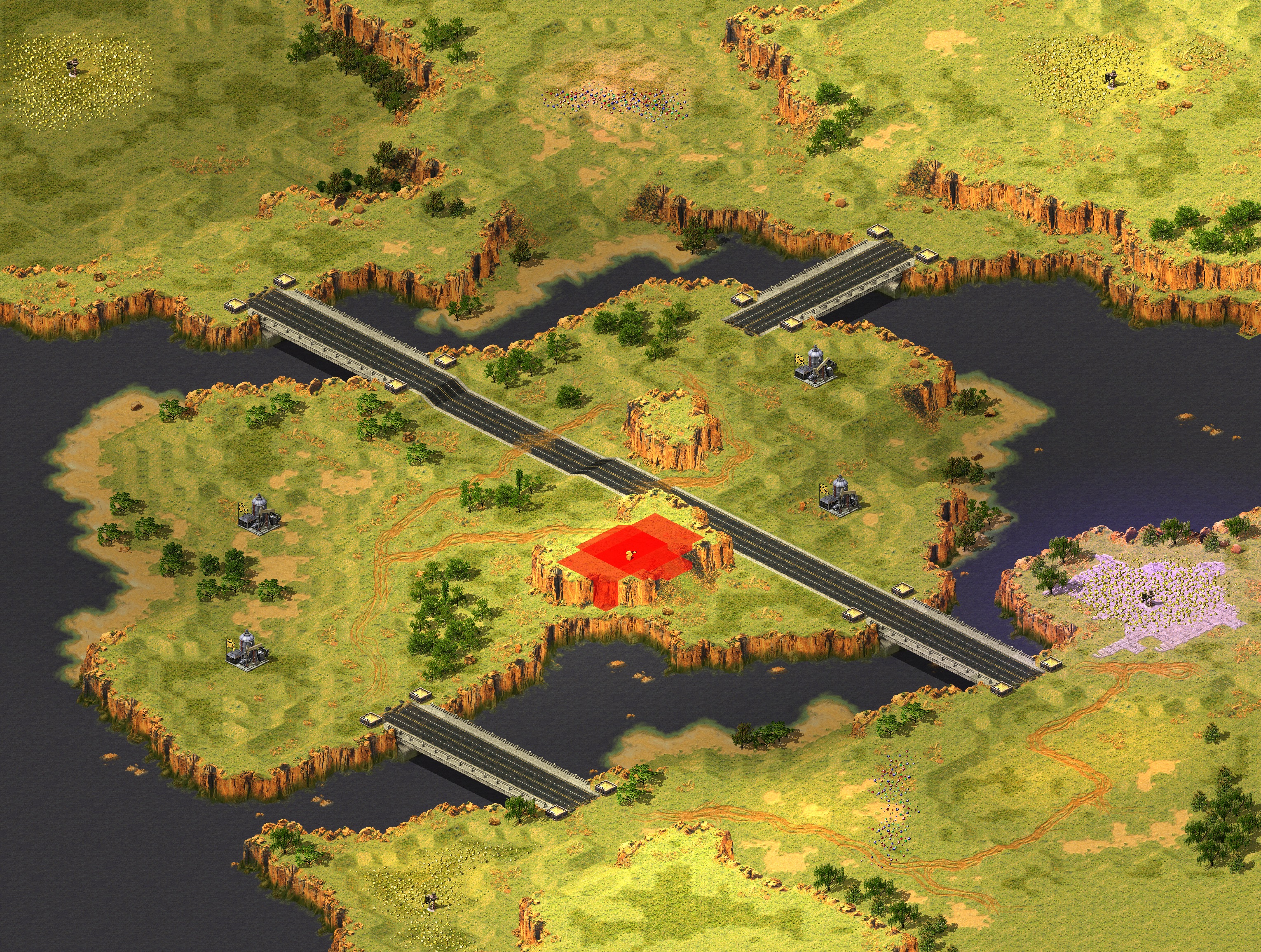 Rendered map: Bonanza (Land Rush)