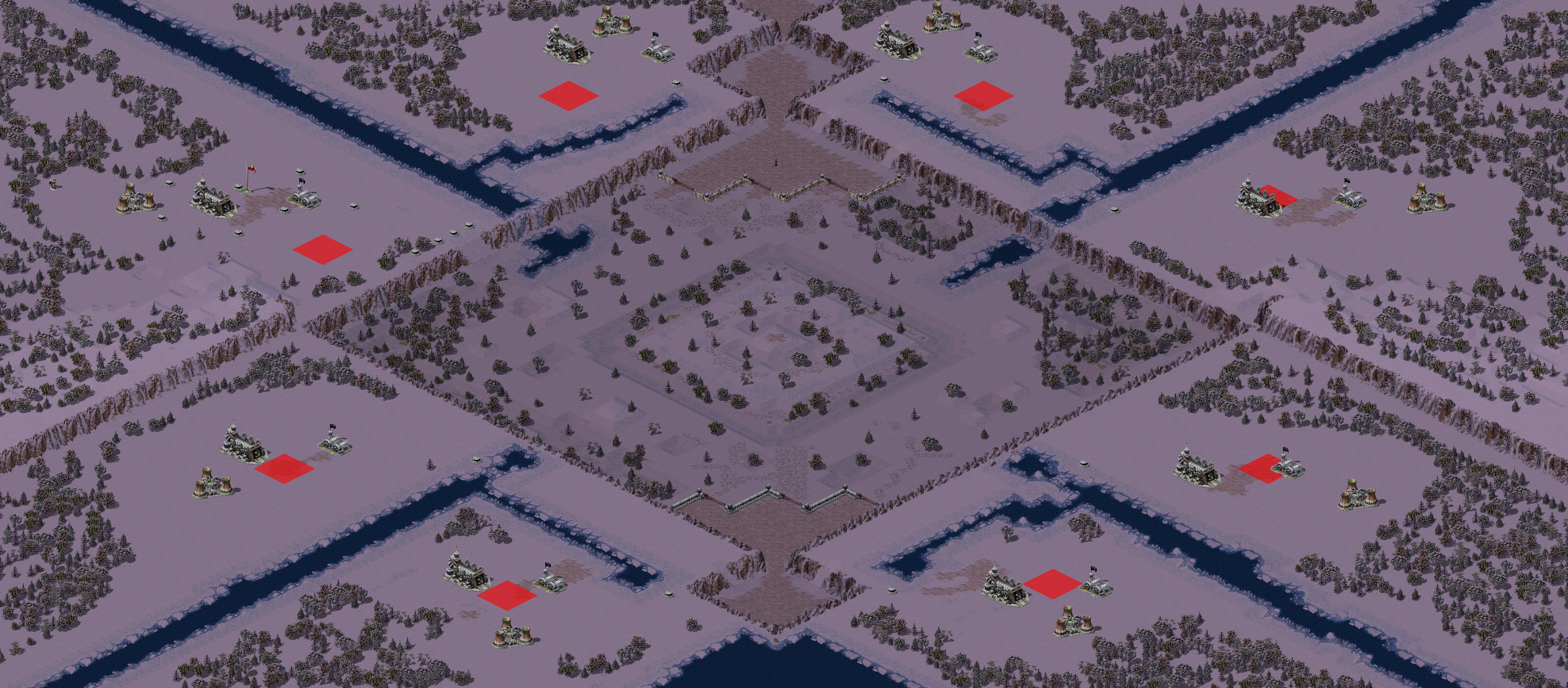 Rendered map: Frozen Wasteland -X- Survival Arena 003c