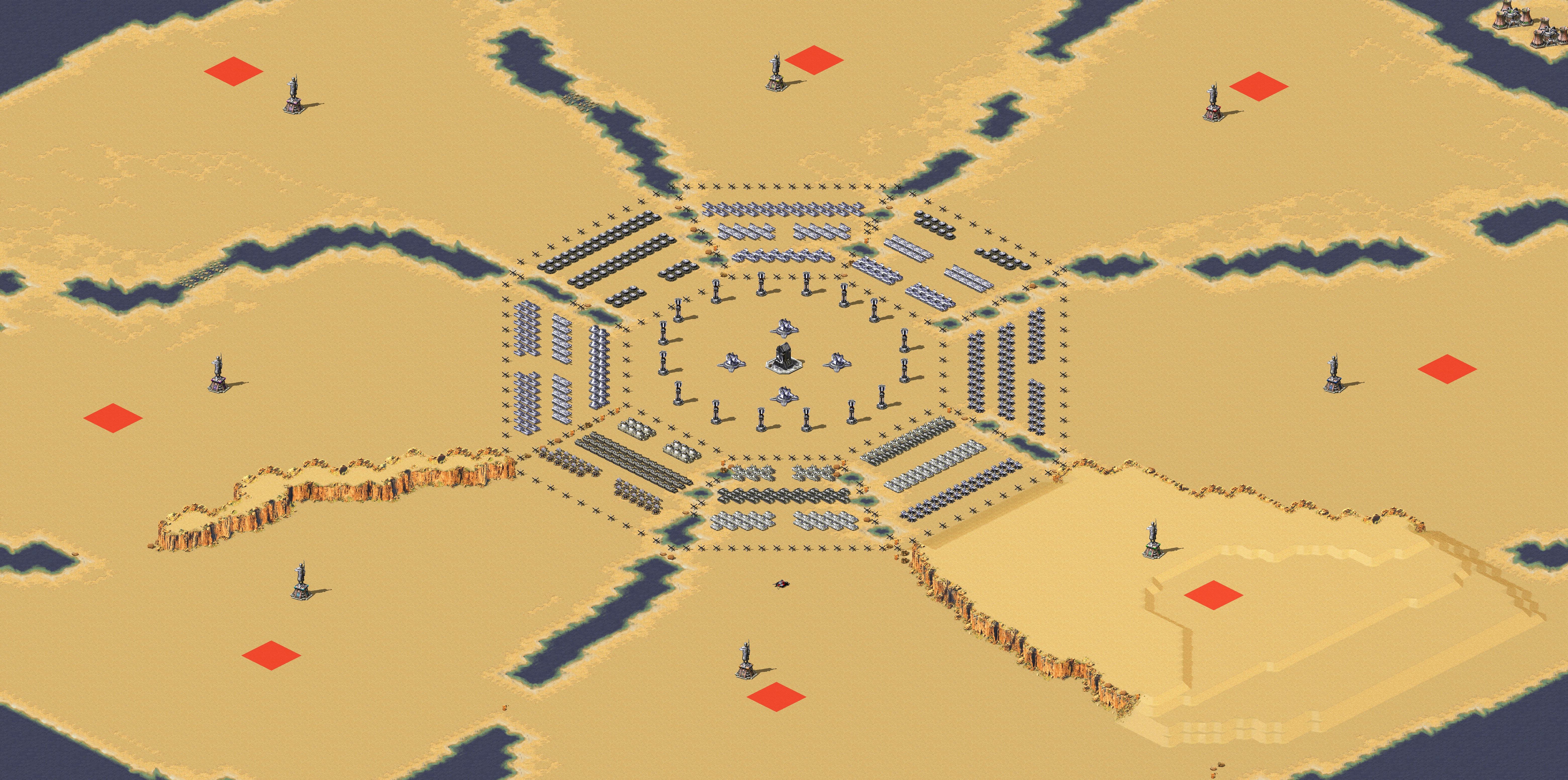 Rendered map: Brave Bagua Tank War Nuclear (2)