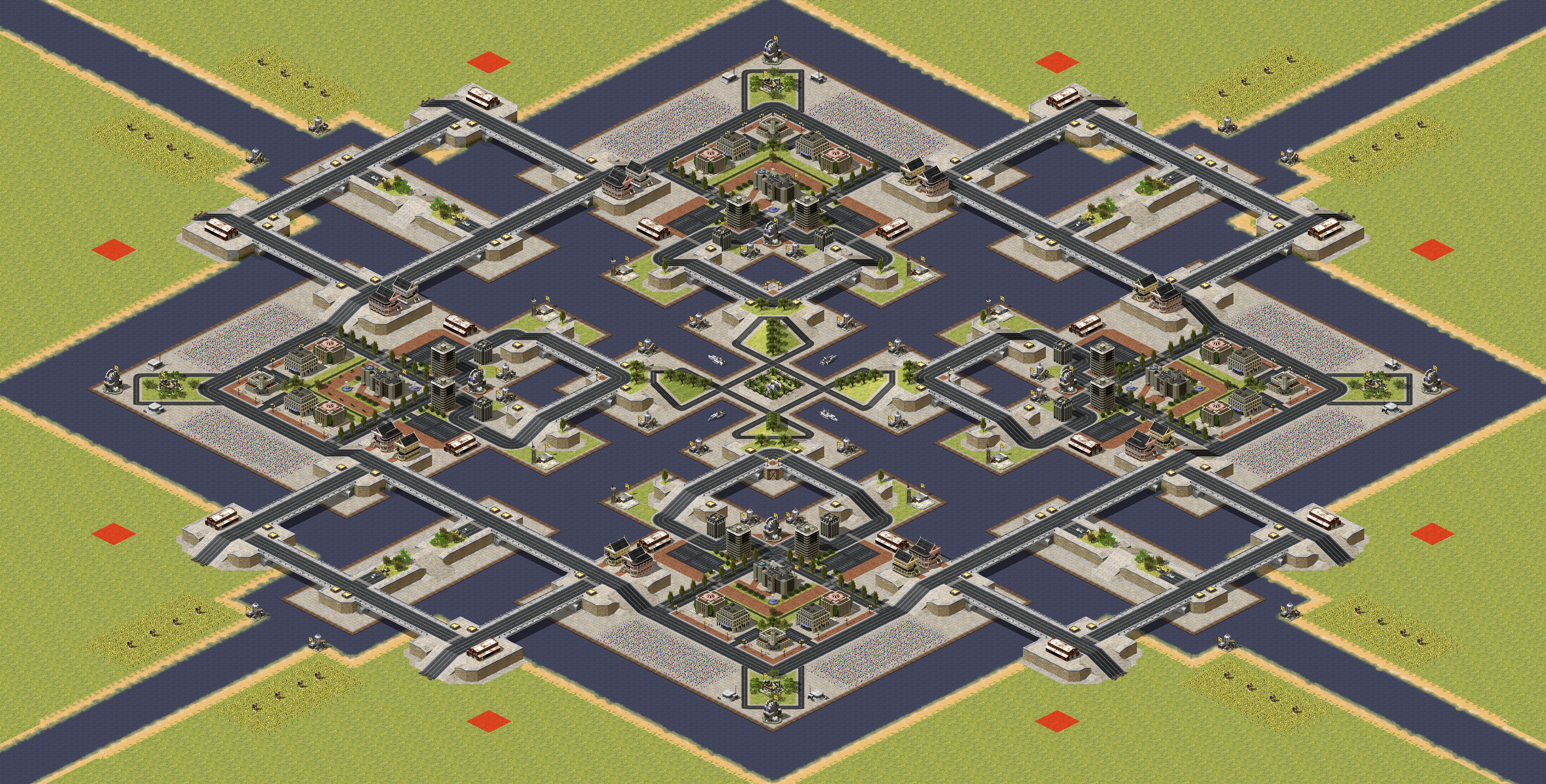 Rendered map: Delux Island Wars Plus