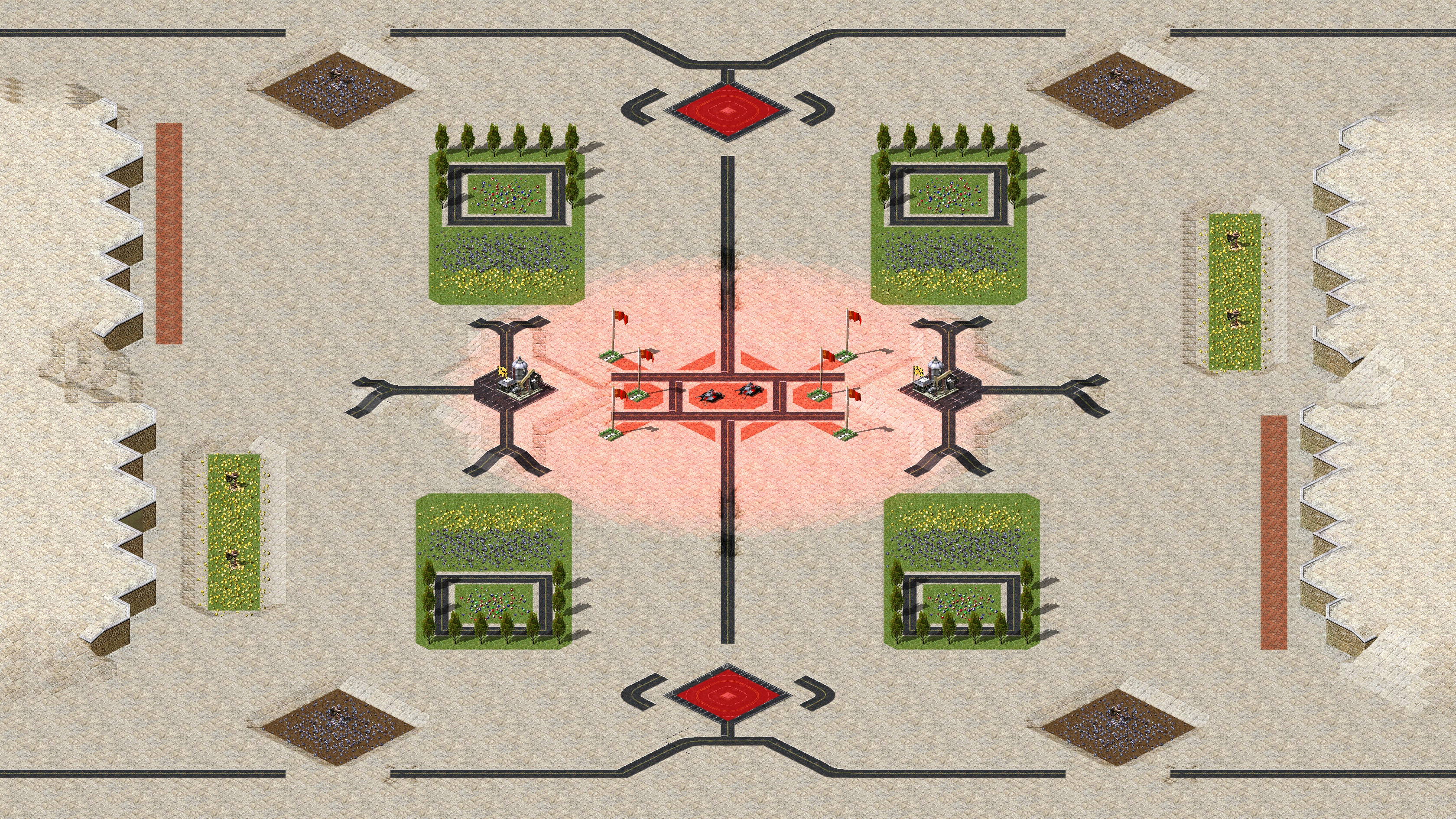 Rendered map: Practise Red