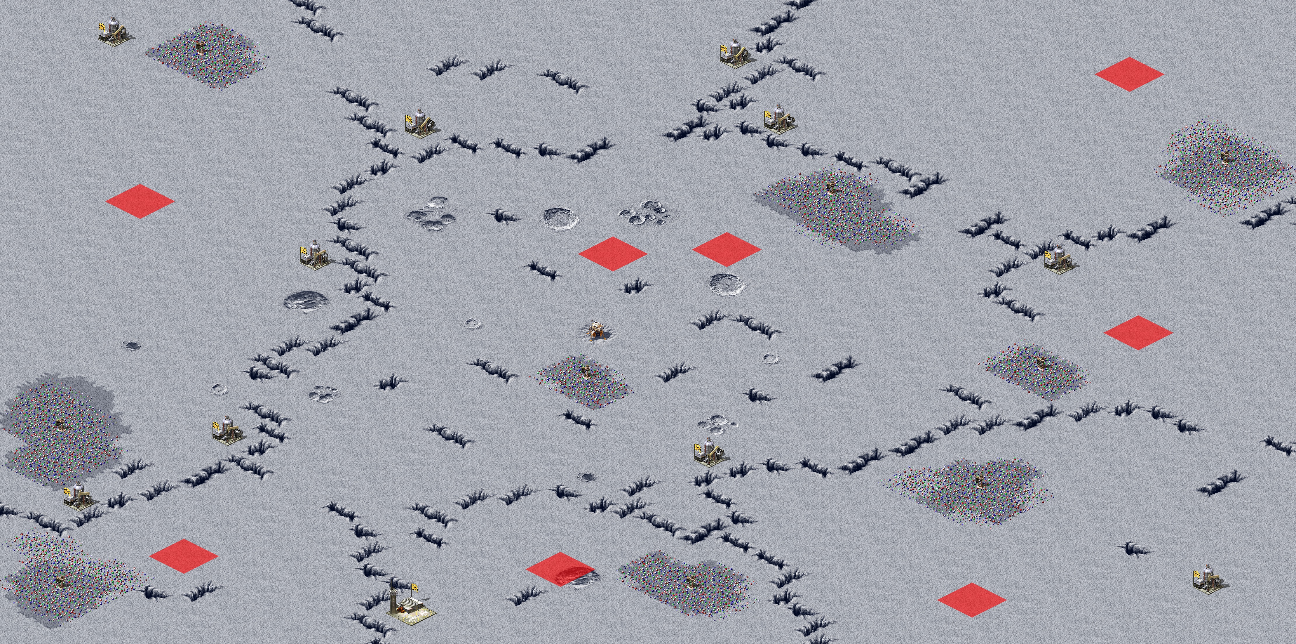 Rendered map: 8-Player Space Battle