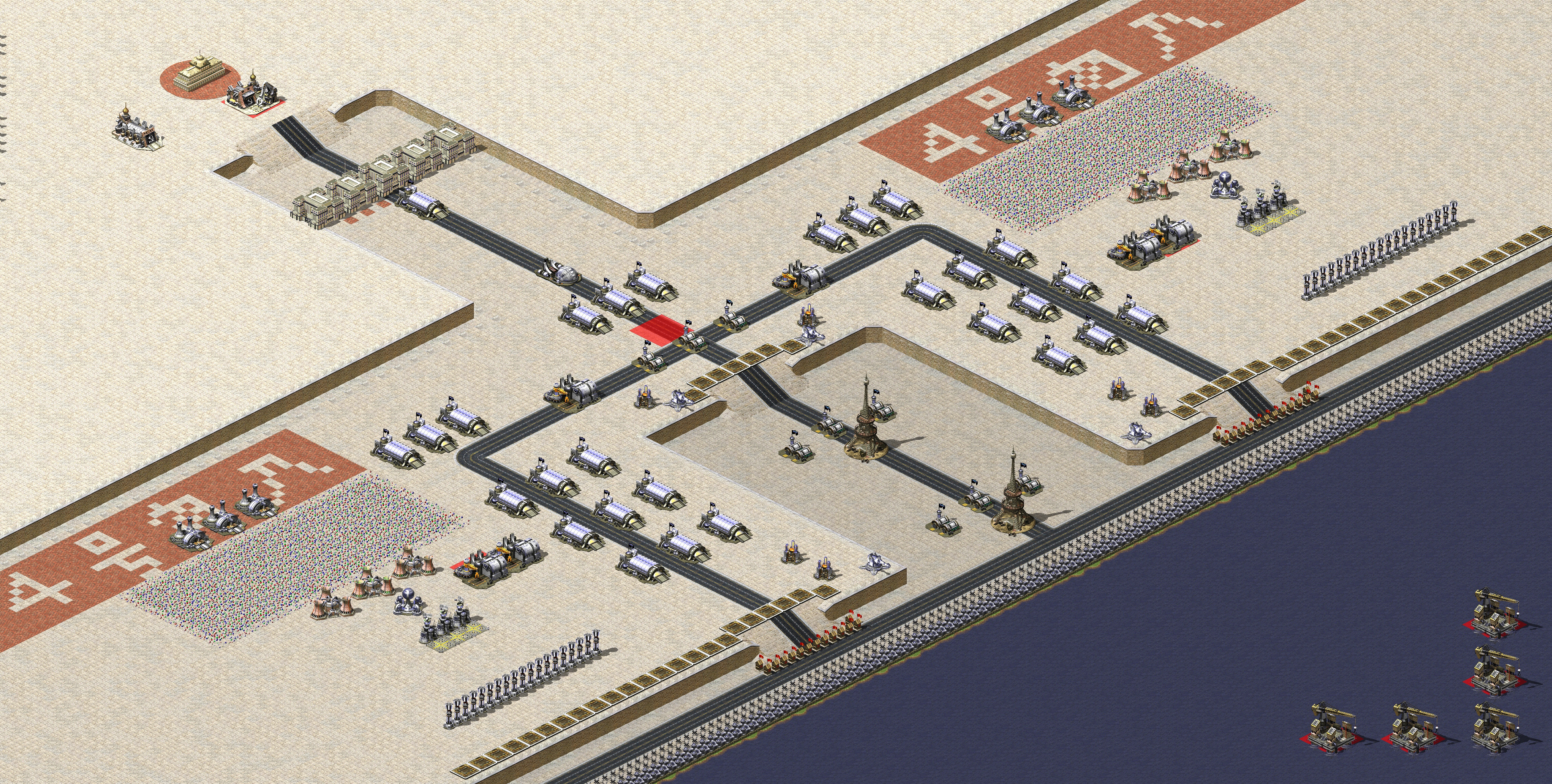 Rendered map: 3 France 5 Yuri Beachhead