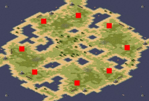 Rendered preview of Island Pairs (2v2v2v2)