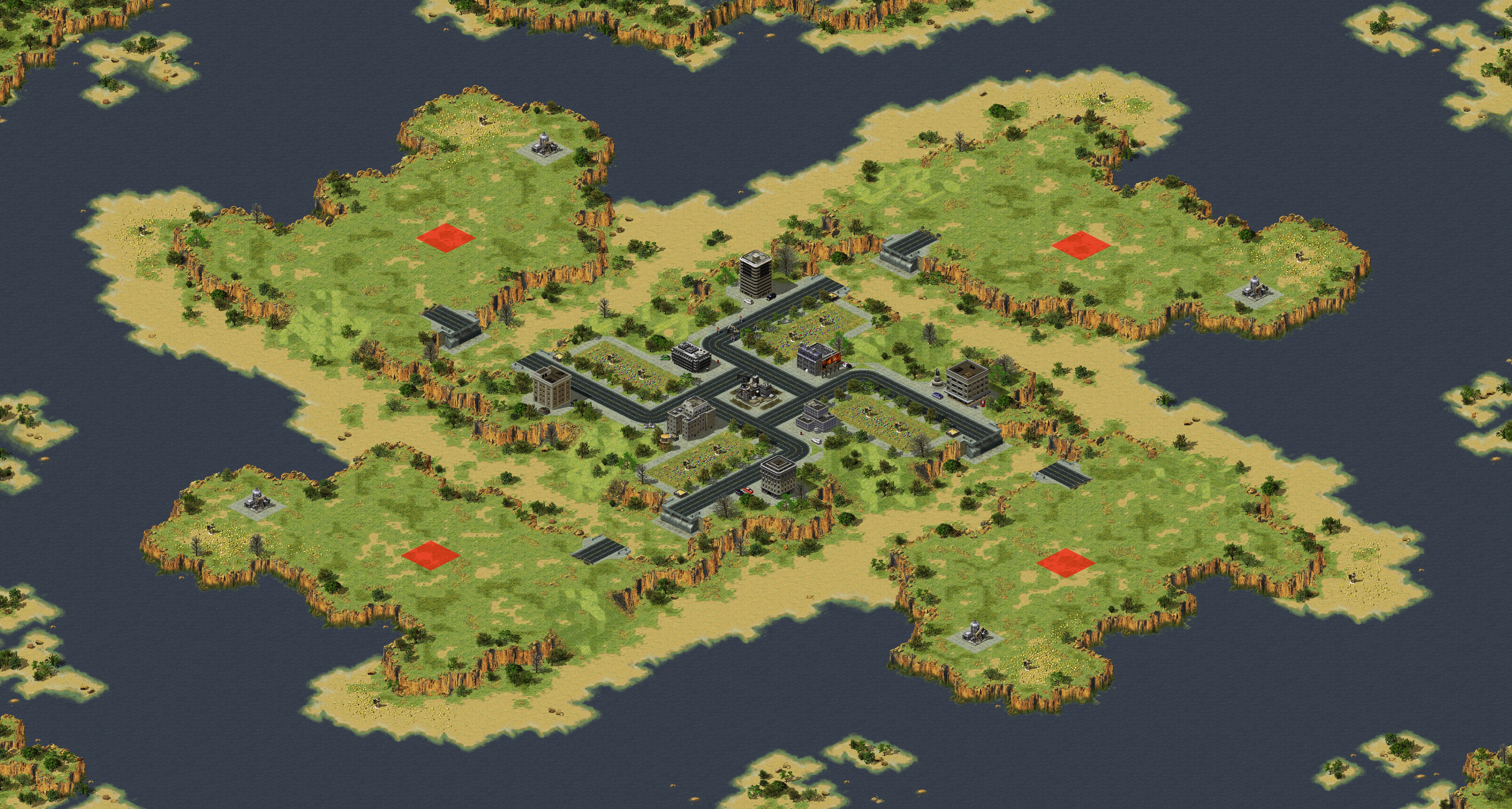 Rendered map: Canyon Fodder IV