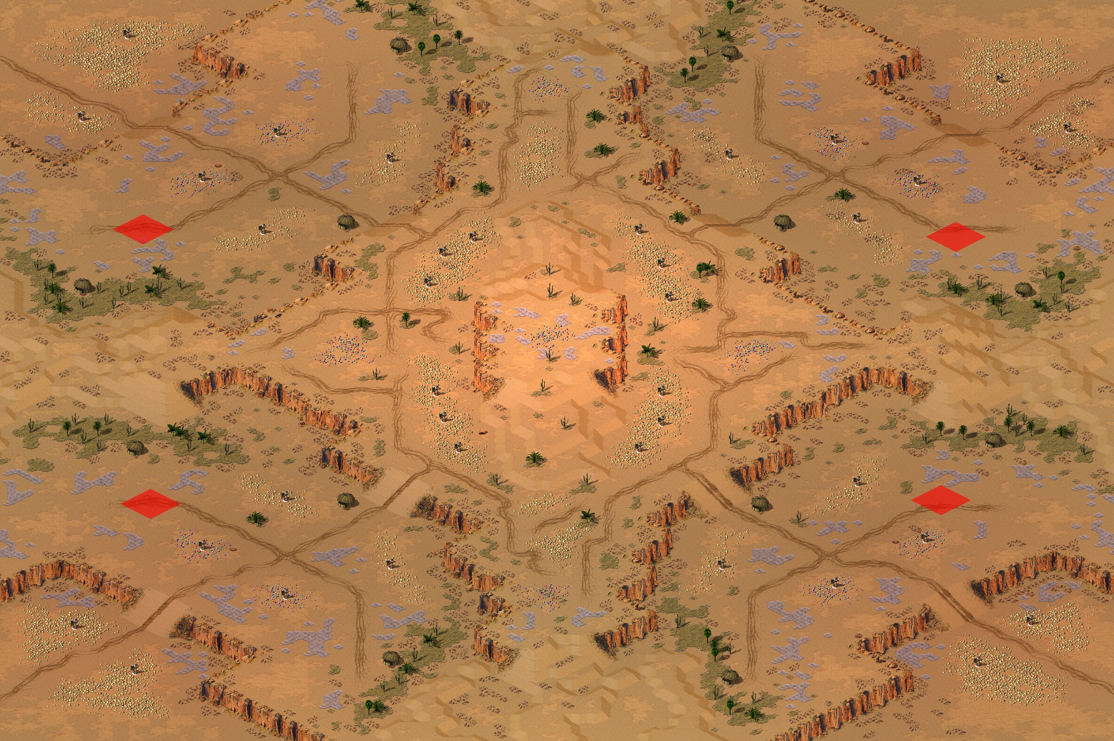 Rendered map: Buffed - Open Pit Mine