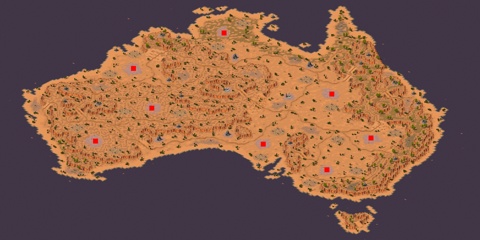 Rendered preview of Australia zoom