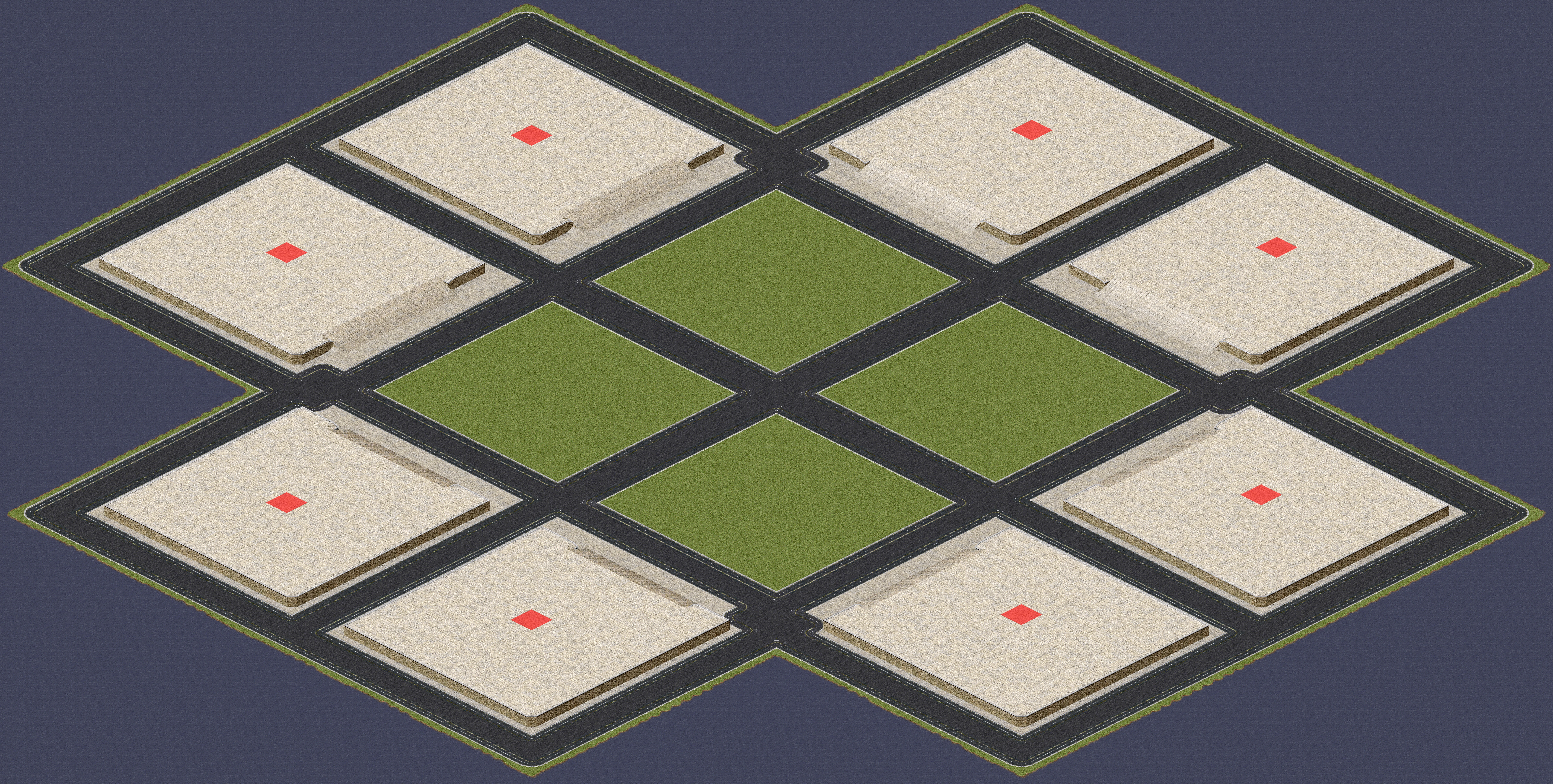 Rendered map: Lazy War High Ground