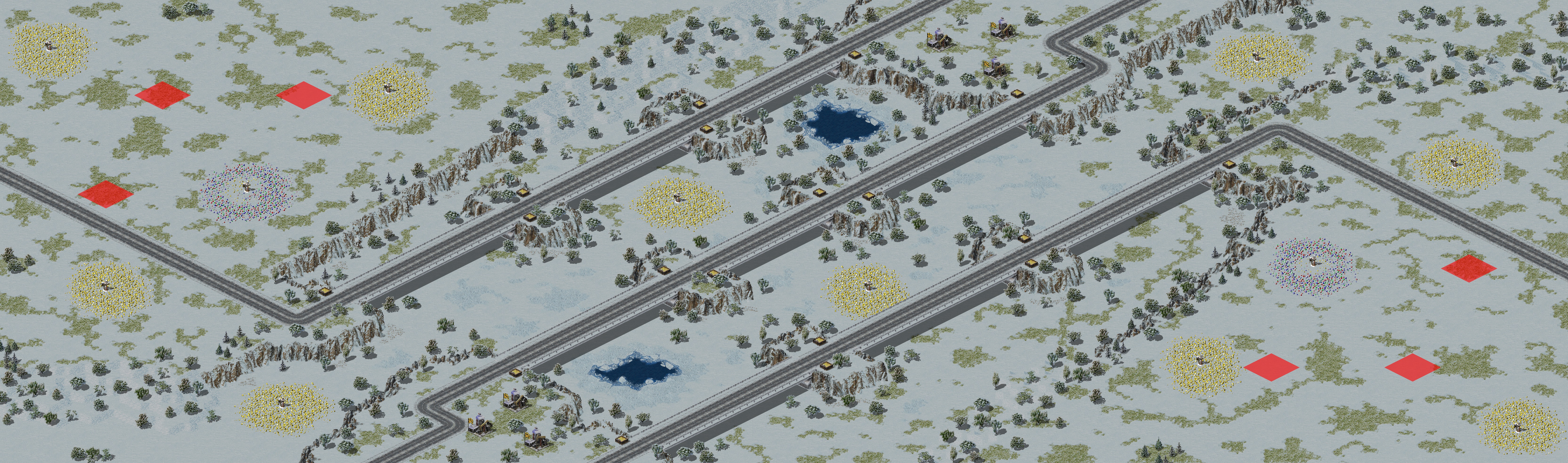 Rendered map: 新周赛-三岔路口