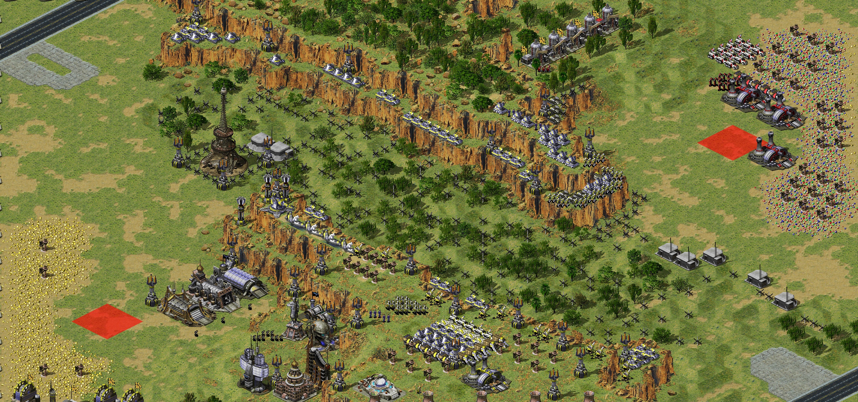 Rendered map: Unfair Secret Valley