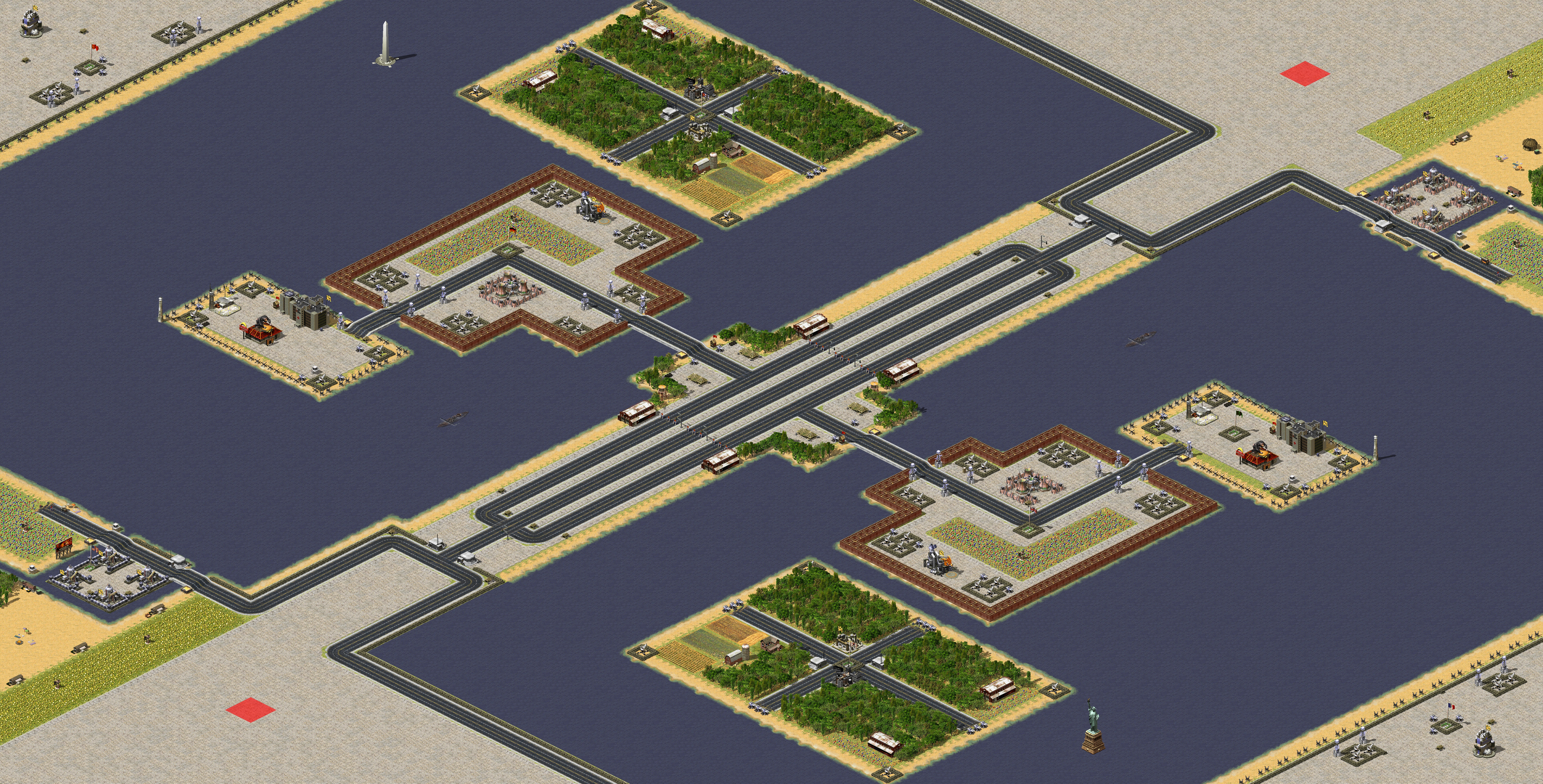 Rendered map: Central Conflict 1v1