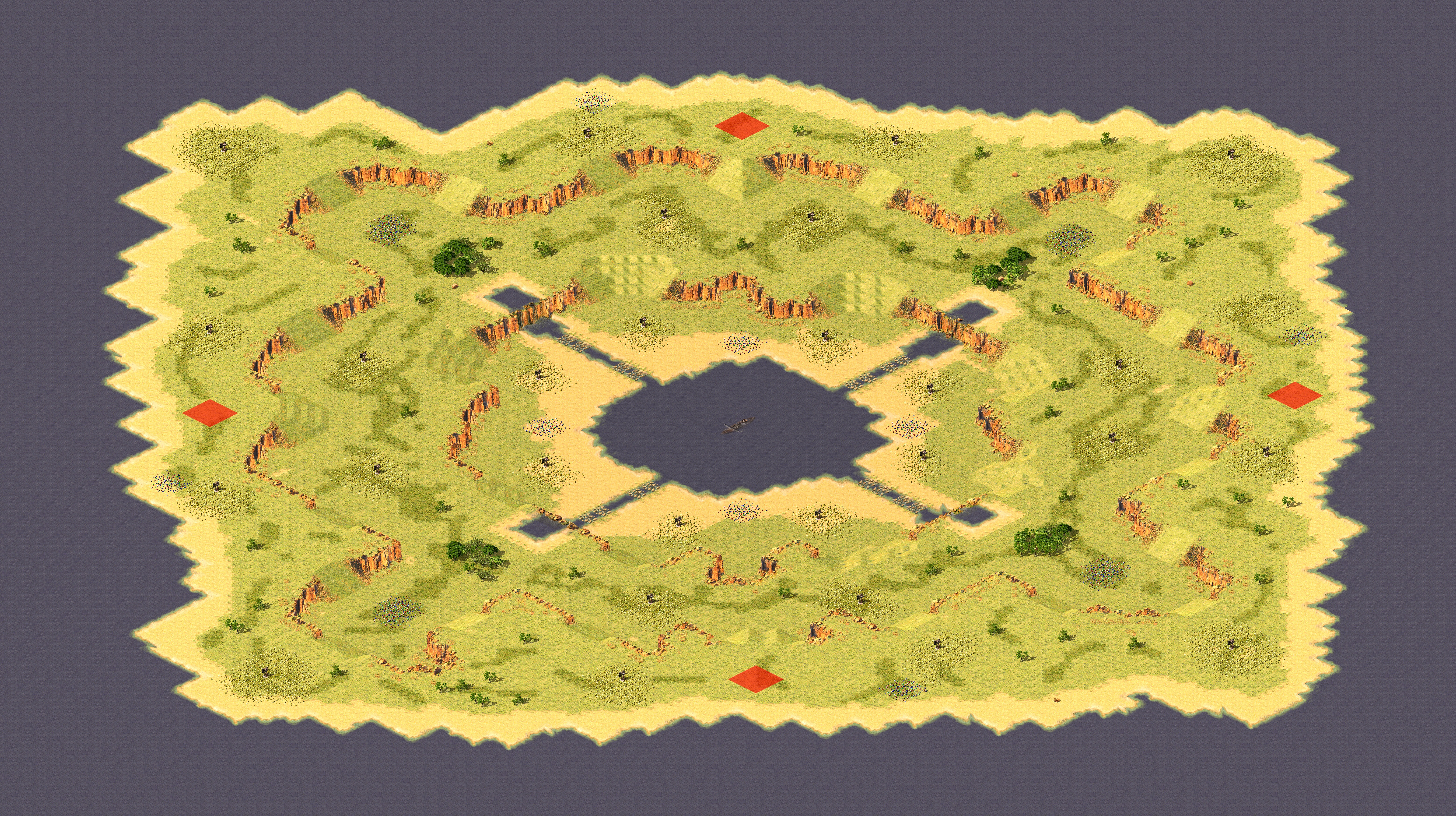 Rendered map: [4]Lake Island (V2.3)