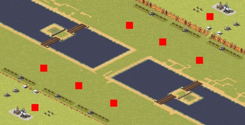 Rendered preview of 4v4 One in Back - Bridge