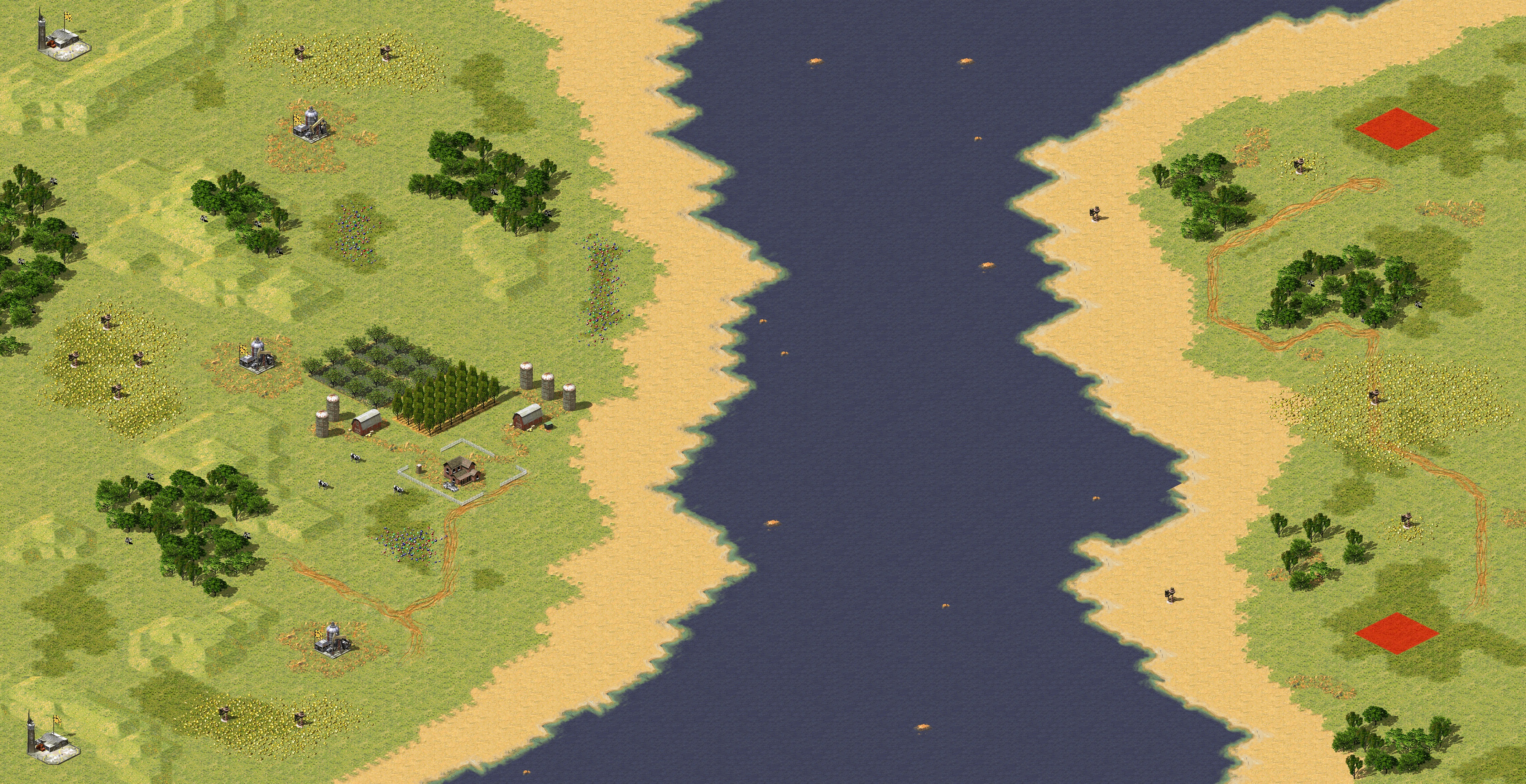 Rendered map: Colonies