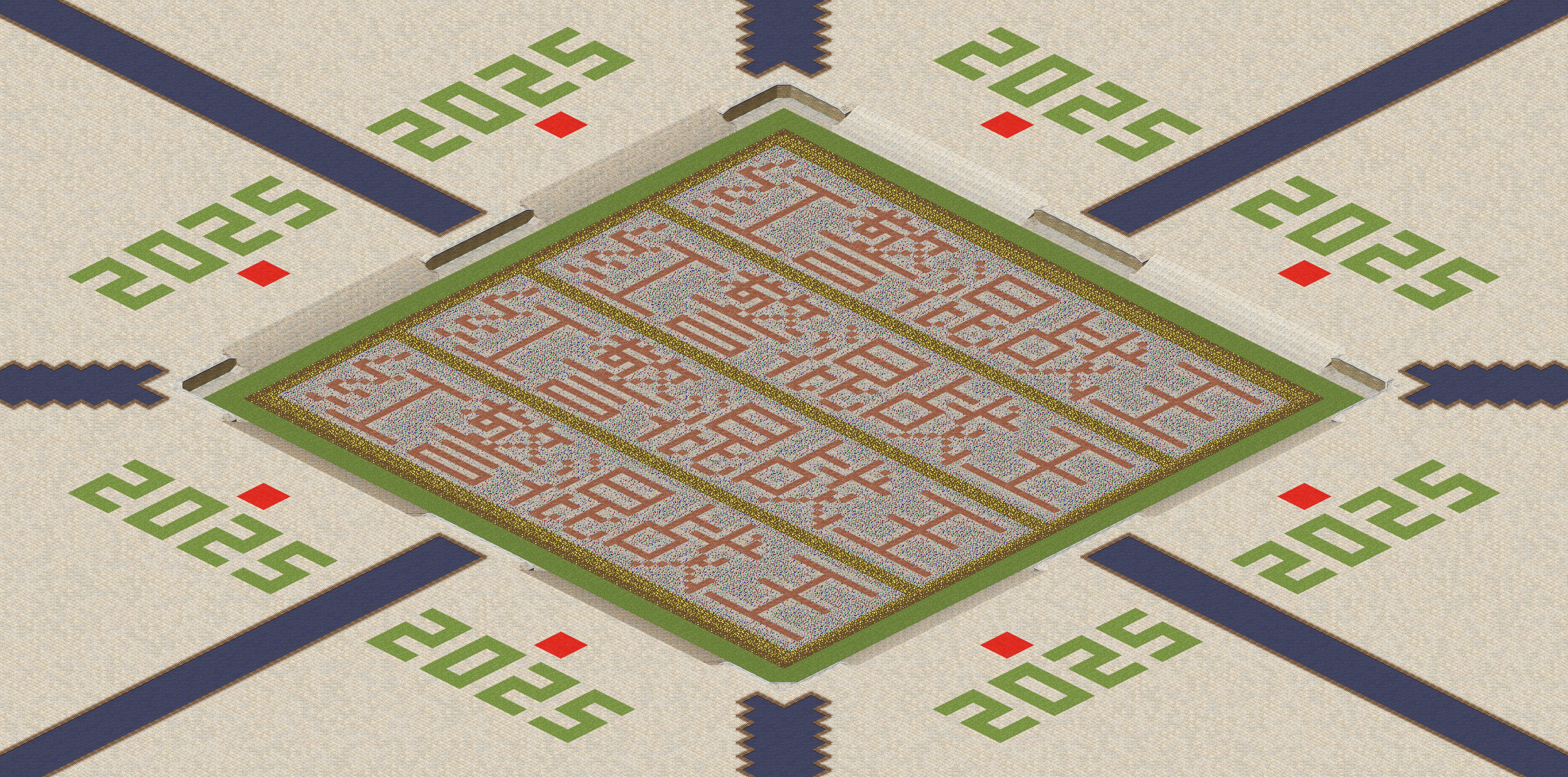 Rendered map: 2025红警混战王-钱多多2025