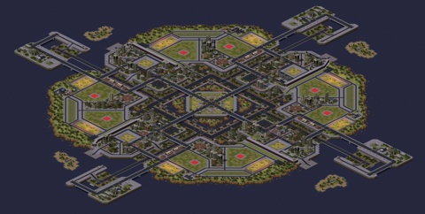 Rendered preview of Omega City