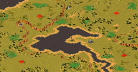 Rendered preview of [RA2] Soviet Campaign: African Warlords - Map 3