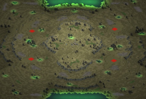 Rendered preview of [4] X Isle v1.3 (4v4)
