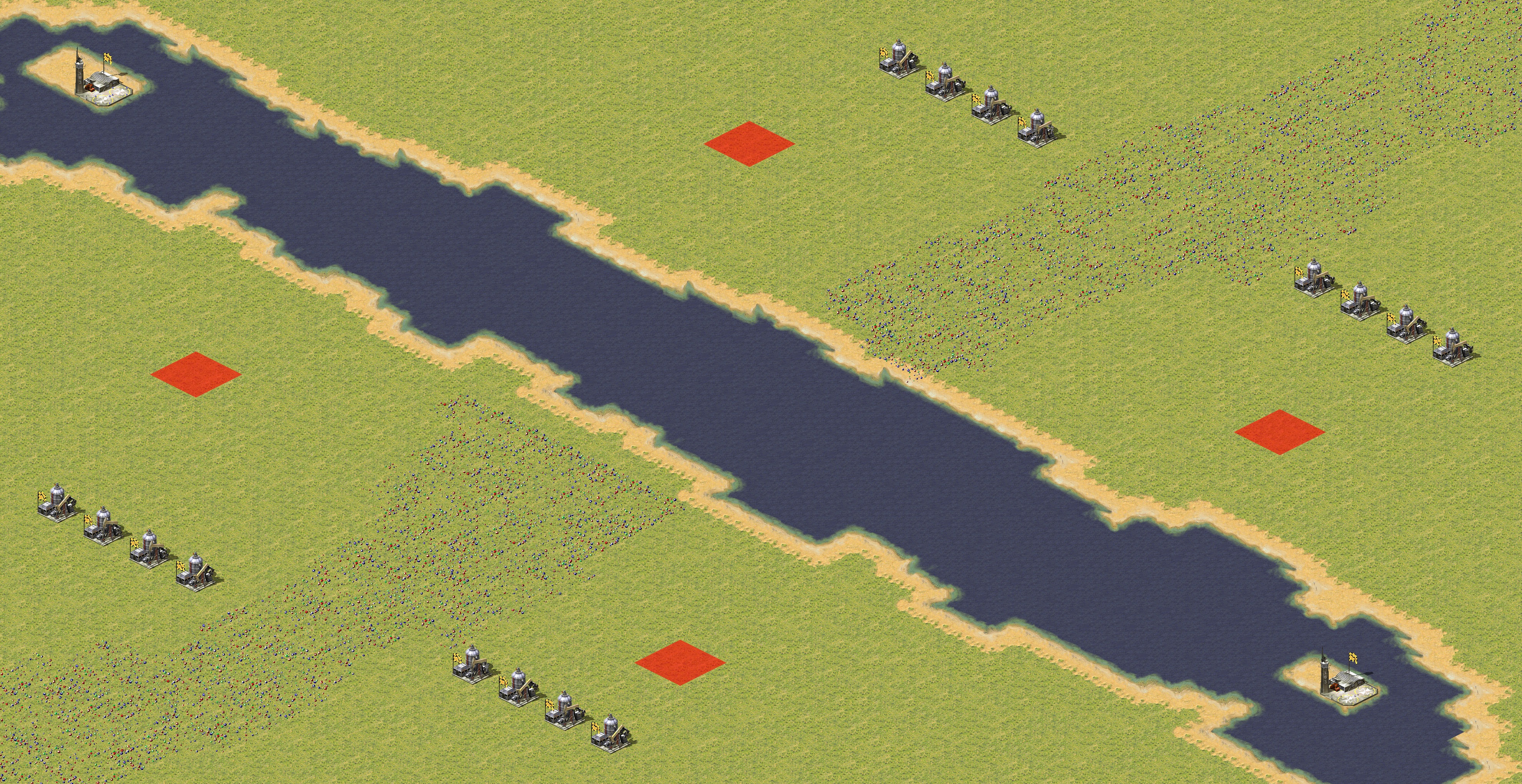 Rendered map: Small River 2v2