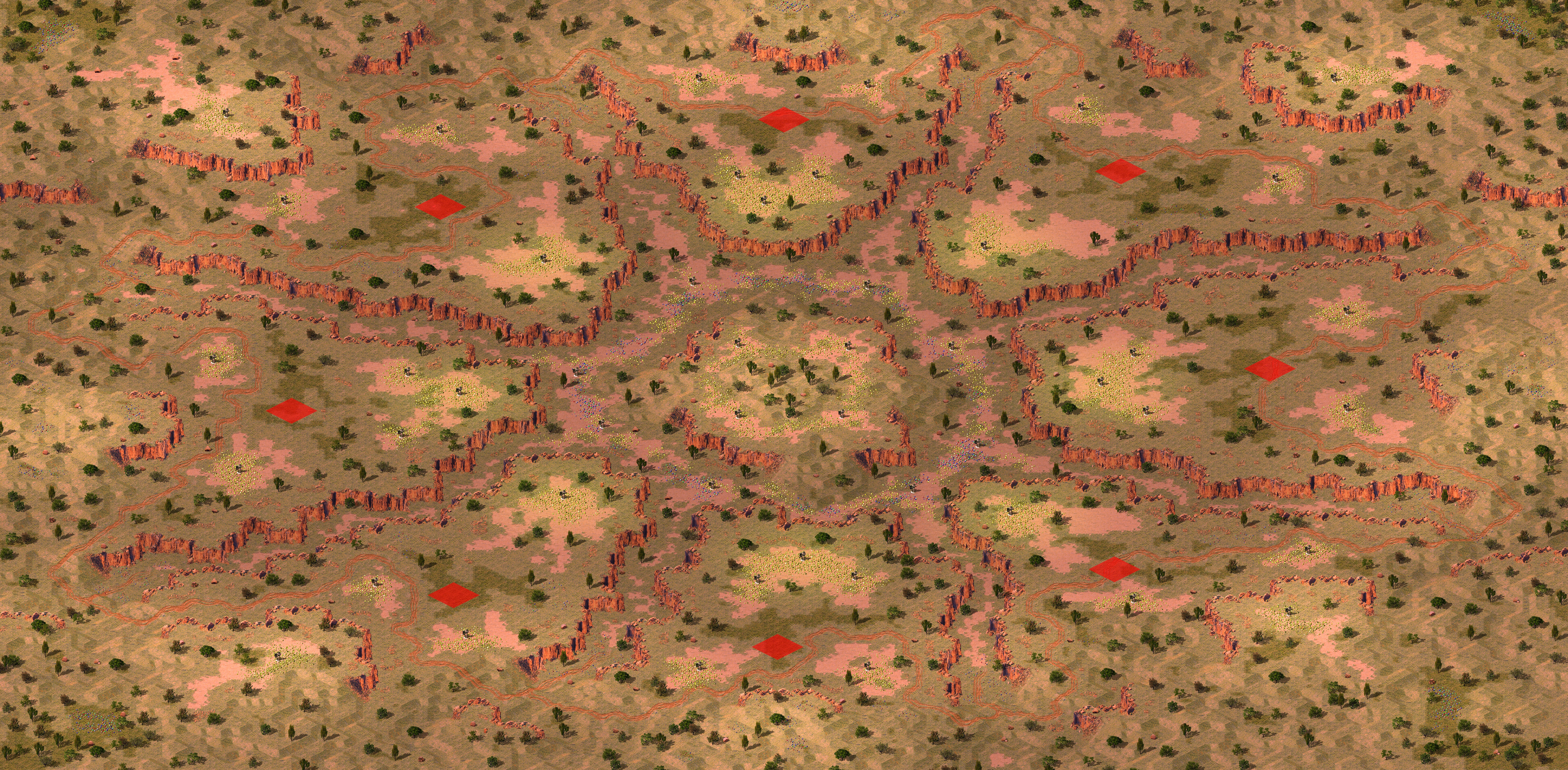 Rendered map: Eastern Fence Dusk (2-8)