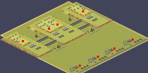 Rendered preview of 4 Soviet 4 Allied Rush