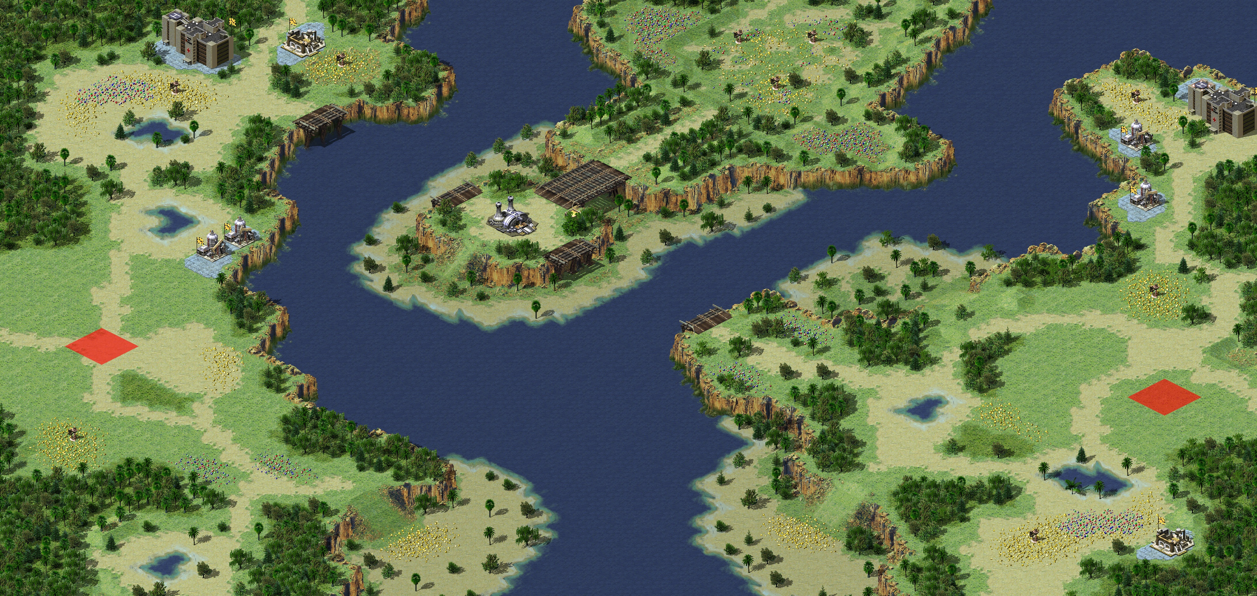 Rendered map: Paradise Islands