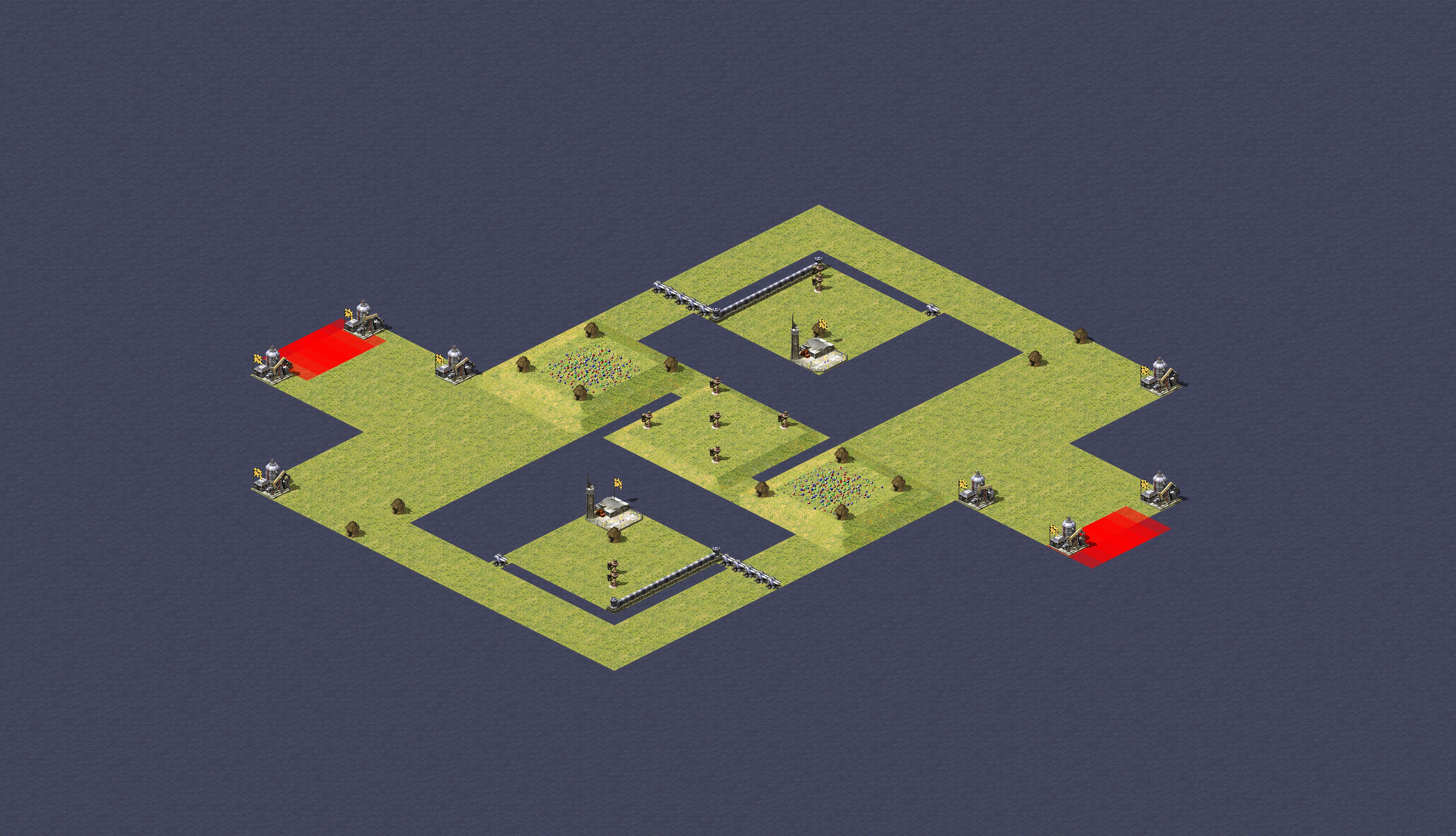 Rendered map: 4v4 Poor High-Low Struggle