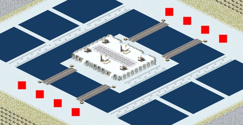Rendered preview of Stone Star Snowy Field 4v4