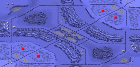 Rendered preview of Frozen Canyon (2v2)