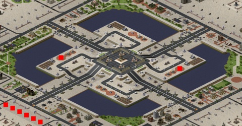 Rendered preview of Fortress Siege (2 Allied, 6 Soviet)