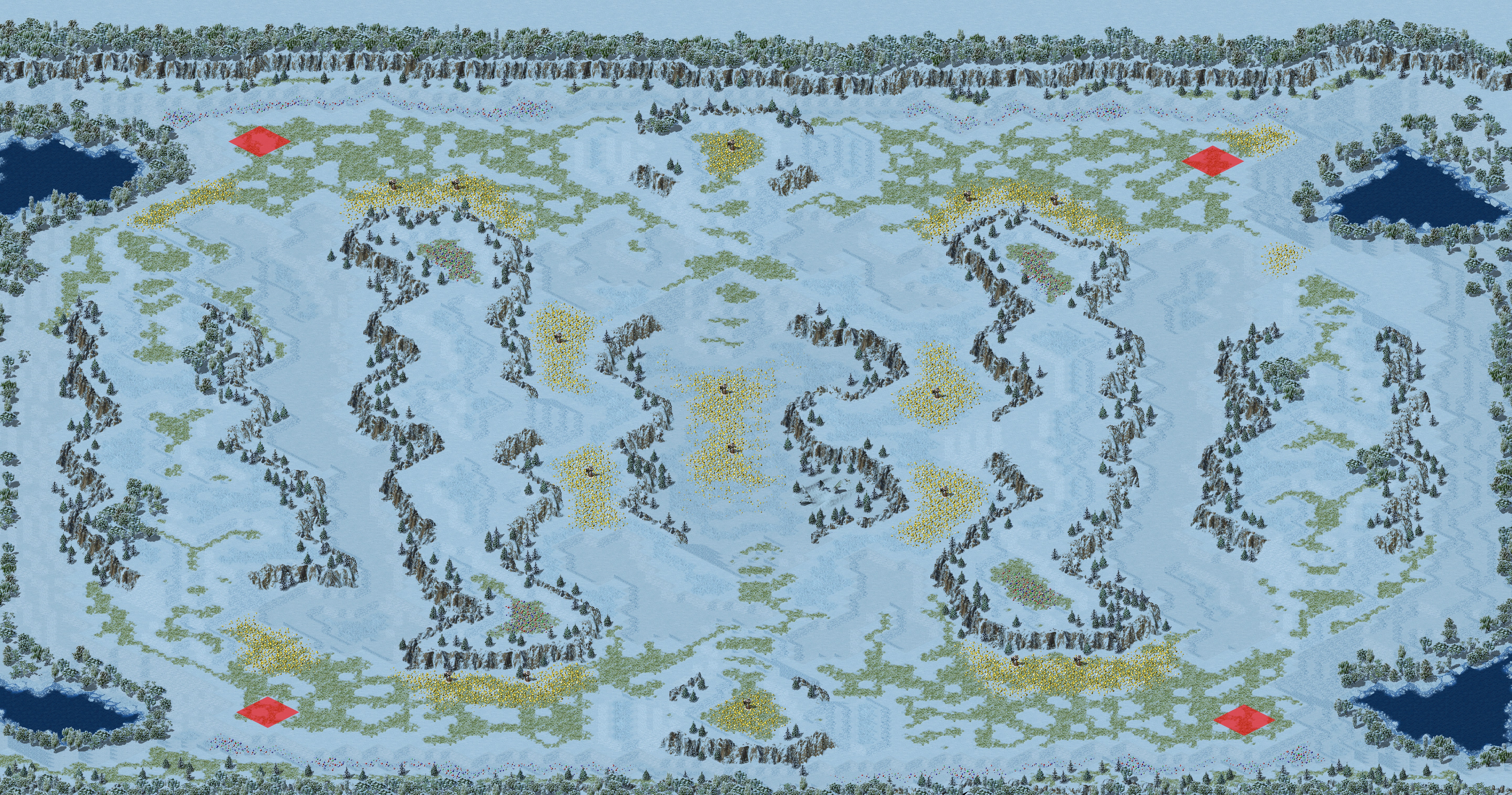 Rendered map: Snowy Melee