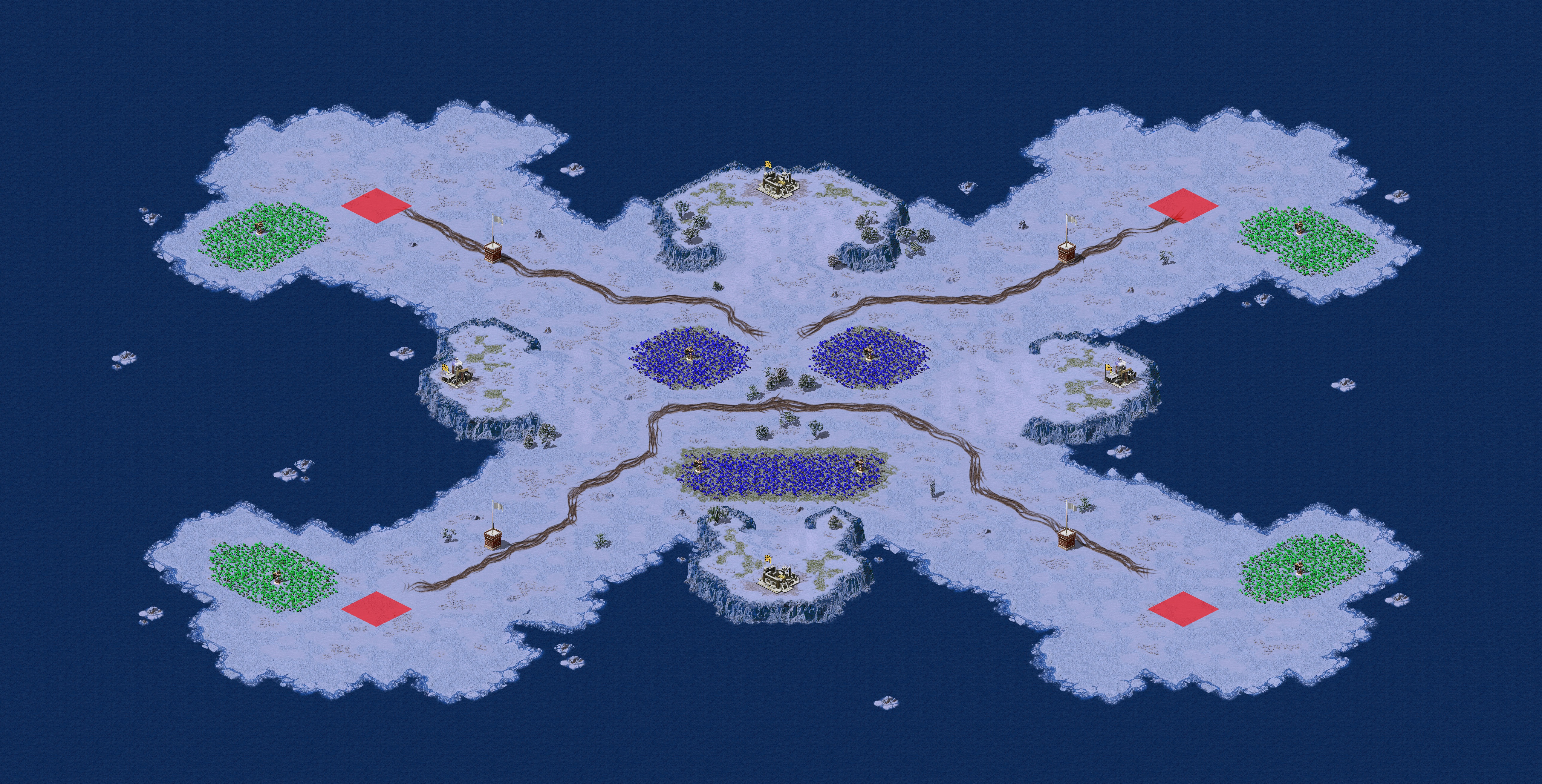 Rendered map: (4) Face Down