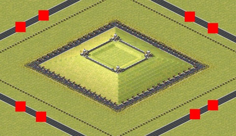 Rendered preview of Central Highland 2v2v2v2 Grassland