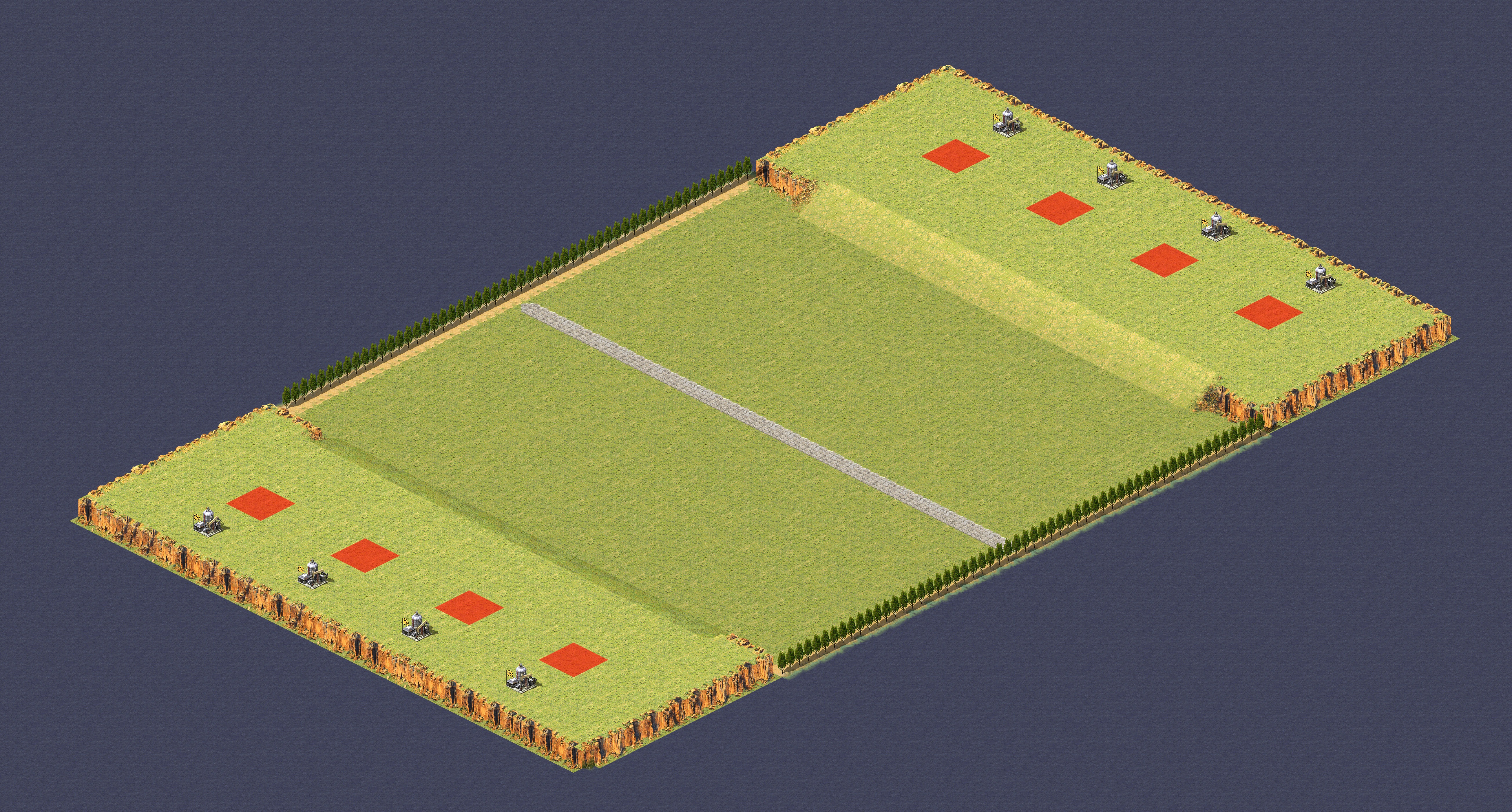 Rendered map: 4v4激情对冲