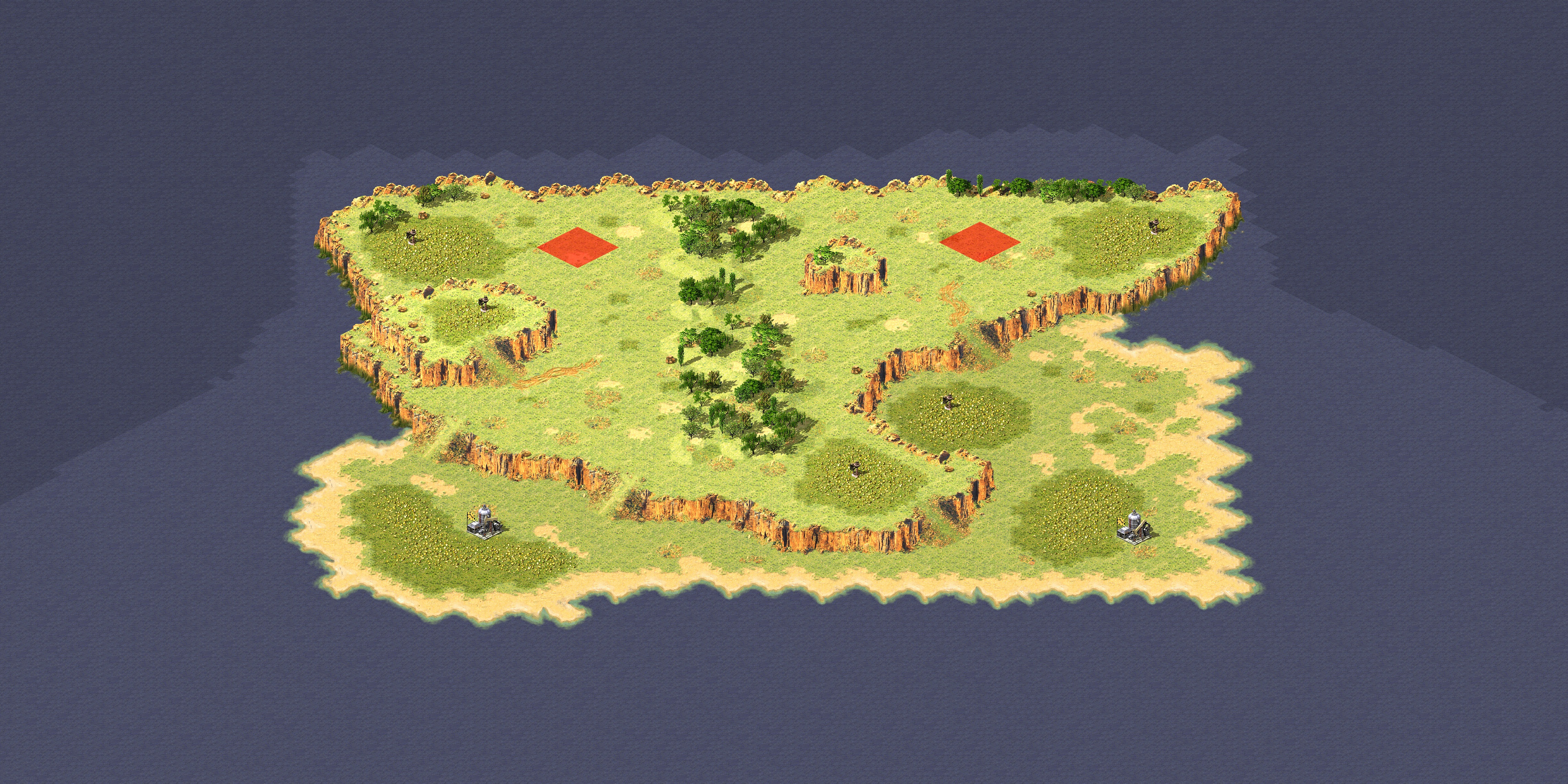 Rendered map: Duel Island 1v1 (2)