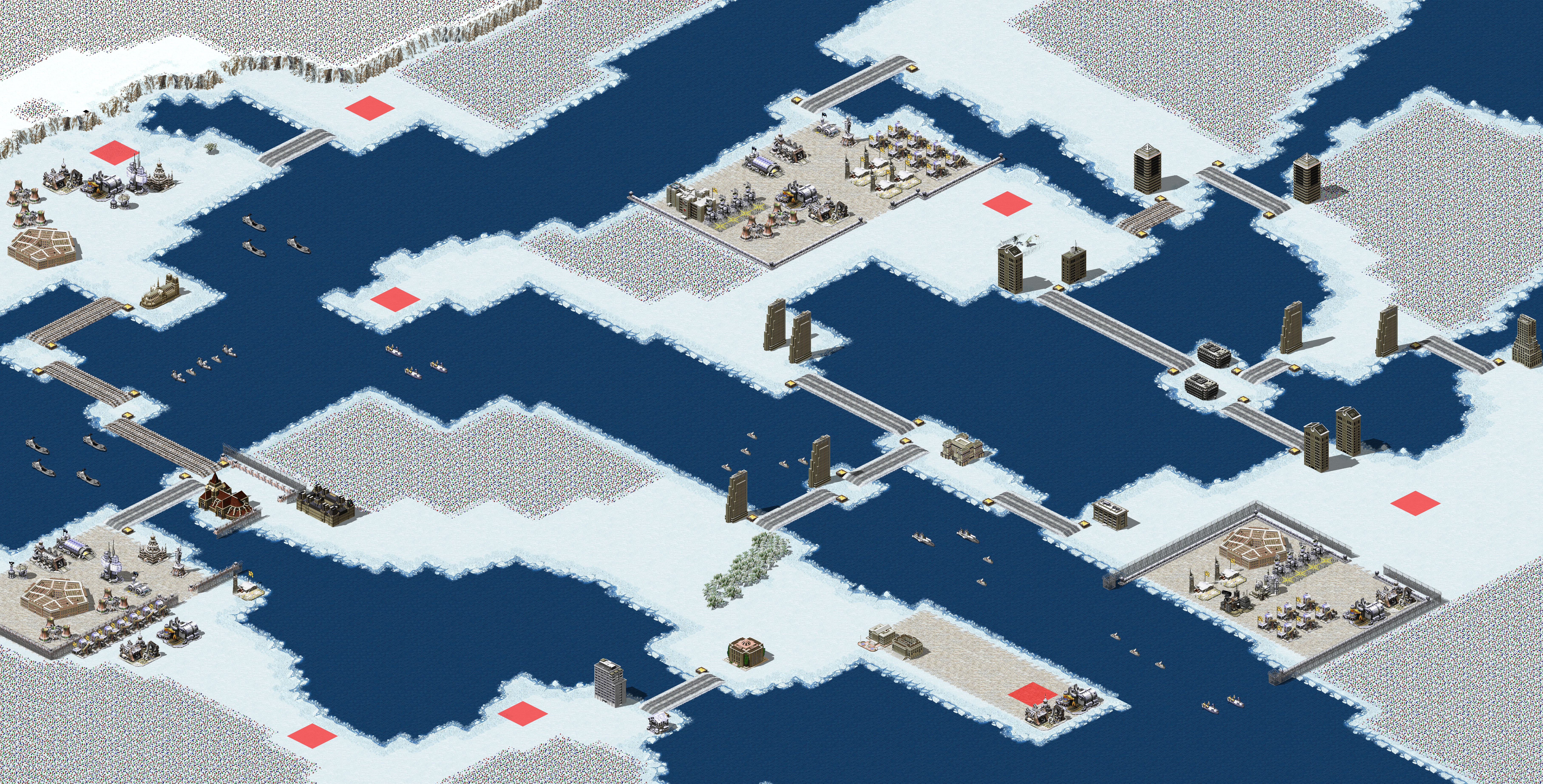Rendered map: arctic assault .(phb)