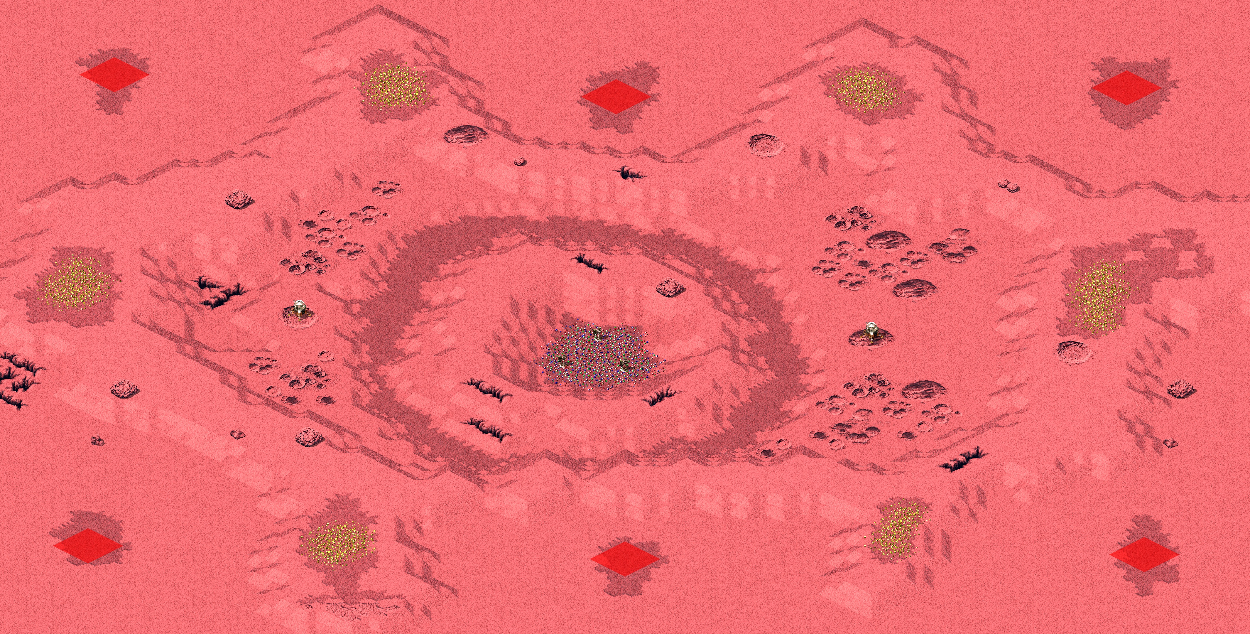 Rendered map: Mars