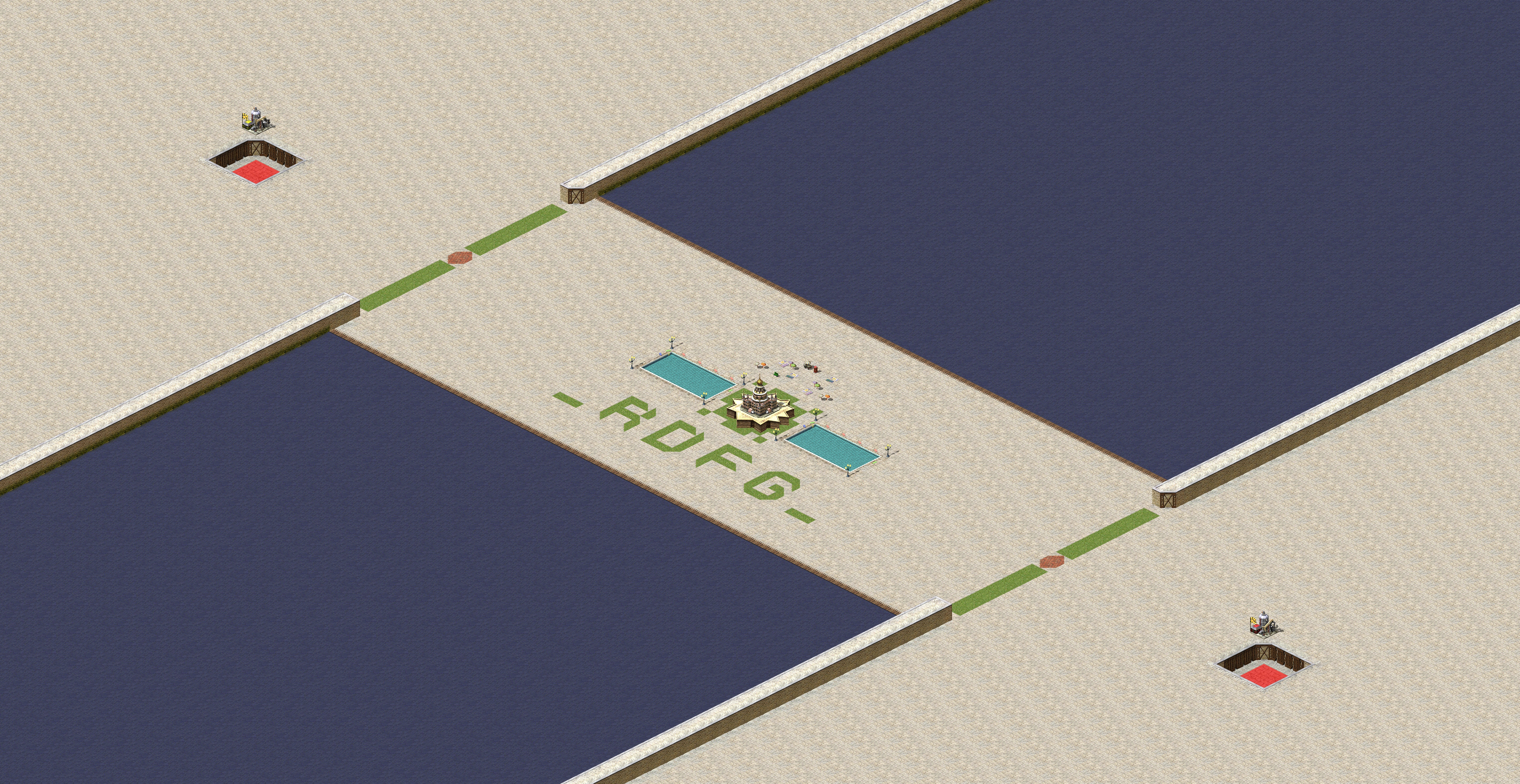 Rendered map: Money Land Grab 1v1