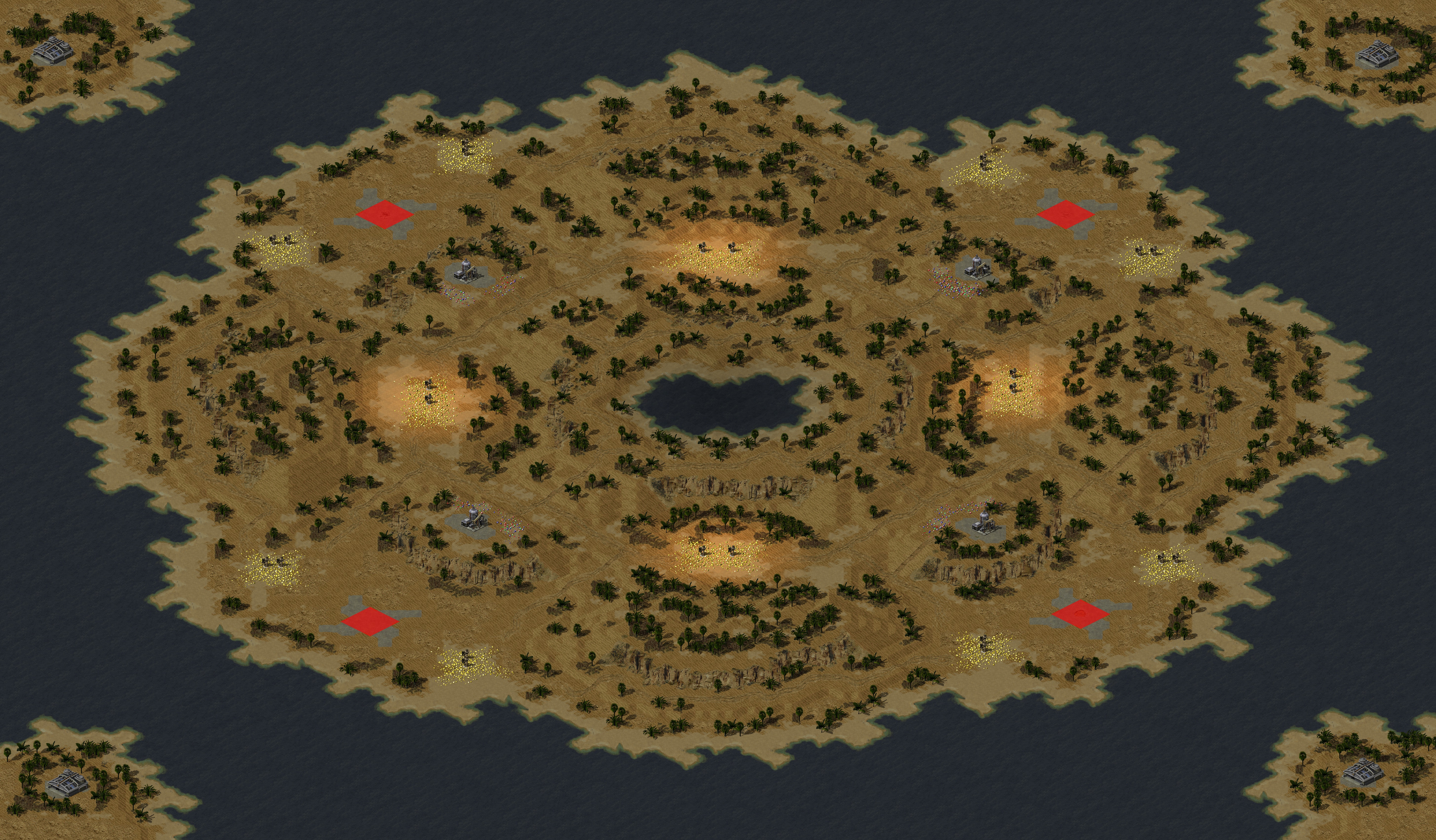 Rendered map: Desertification