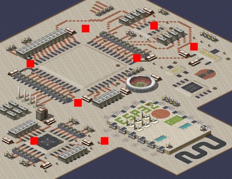 Rendered preview of PCB Circuit Patch