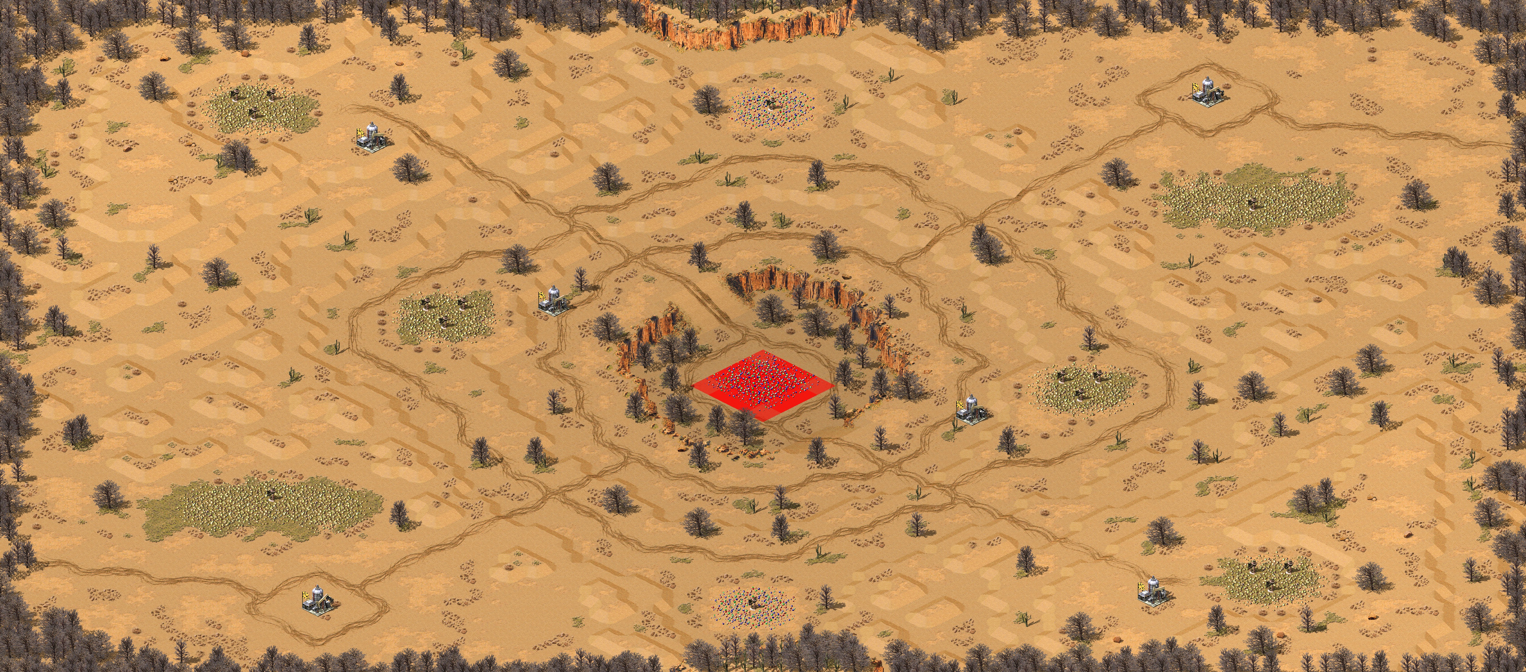 Rendered map: 沙漠之旅